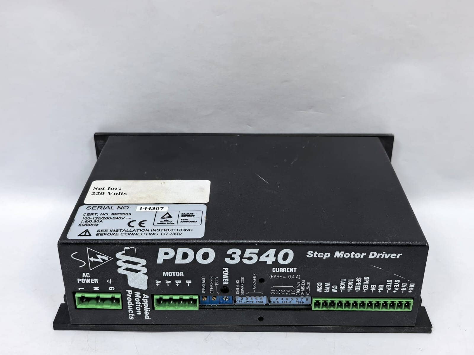 APPLIED MOTION PDO 3540 STEP MOTOR DRIVER