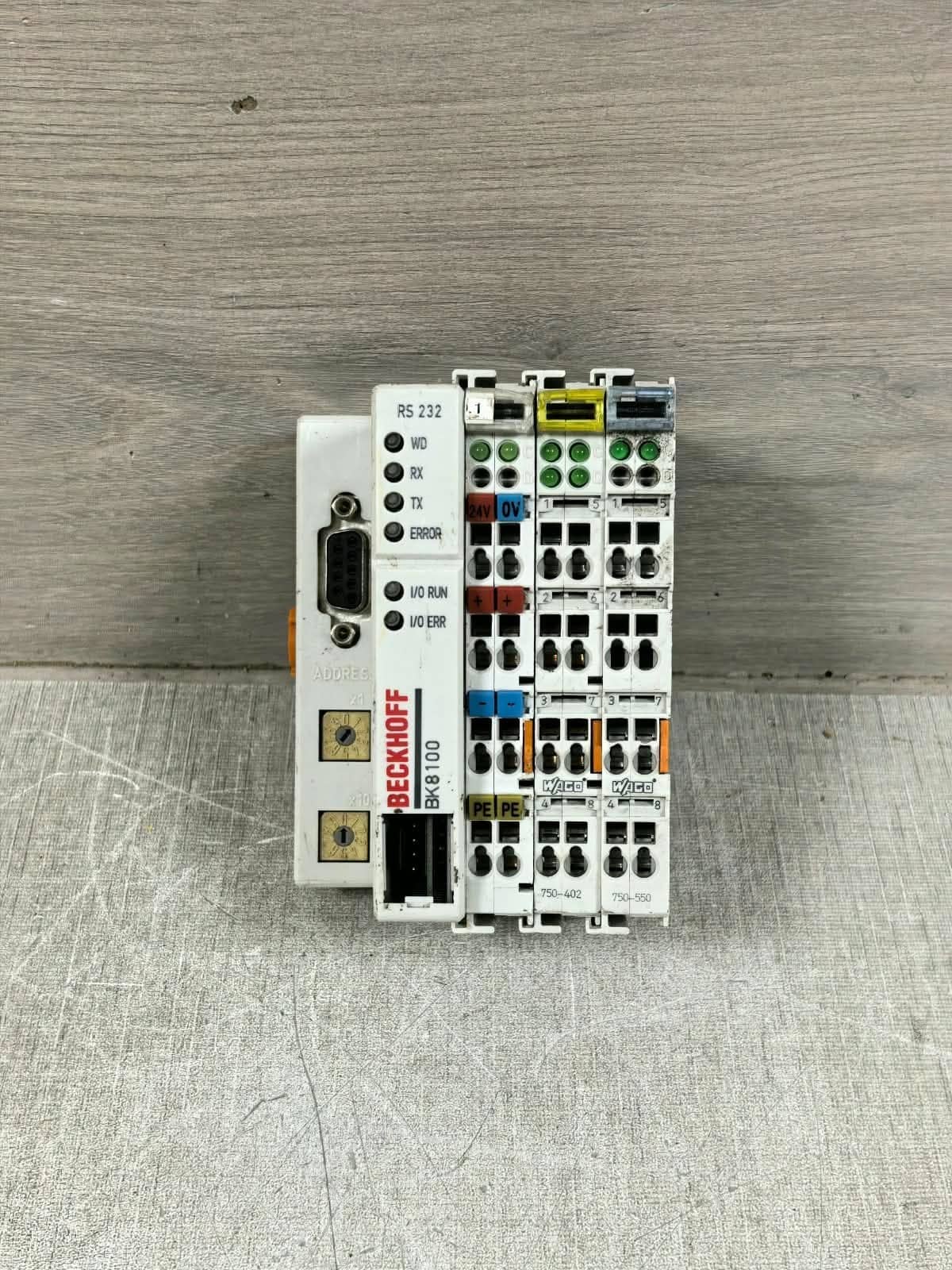 BECKHOFF BK8100 750-550/750-402 RS232 COUPLER 24VDC