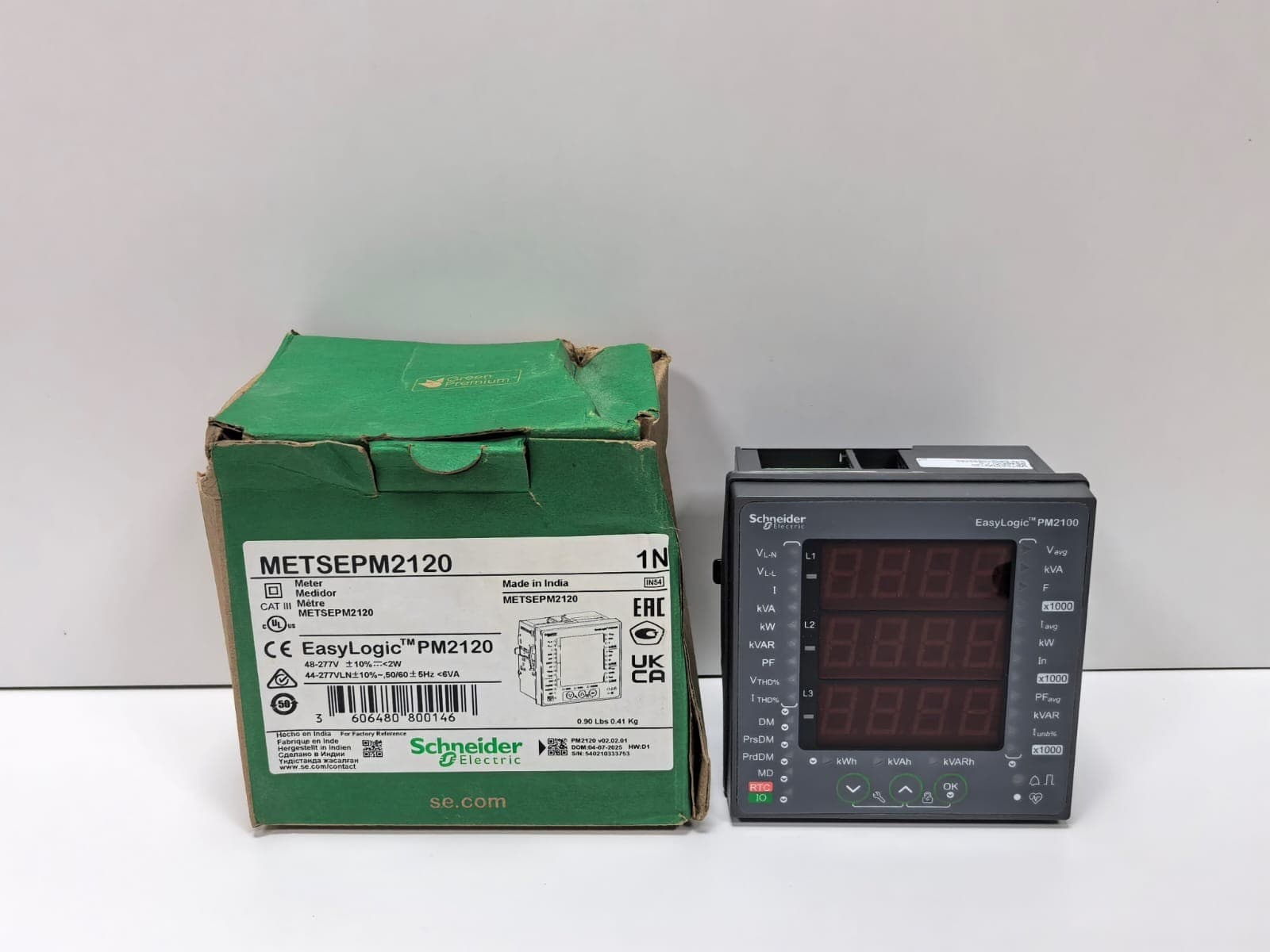 SCHNEIDER ELECTRIC EASYLOGIC PM2100 ENERGY METER METSEPM2120