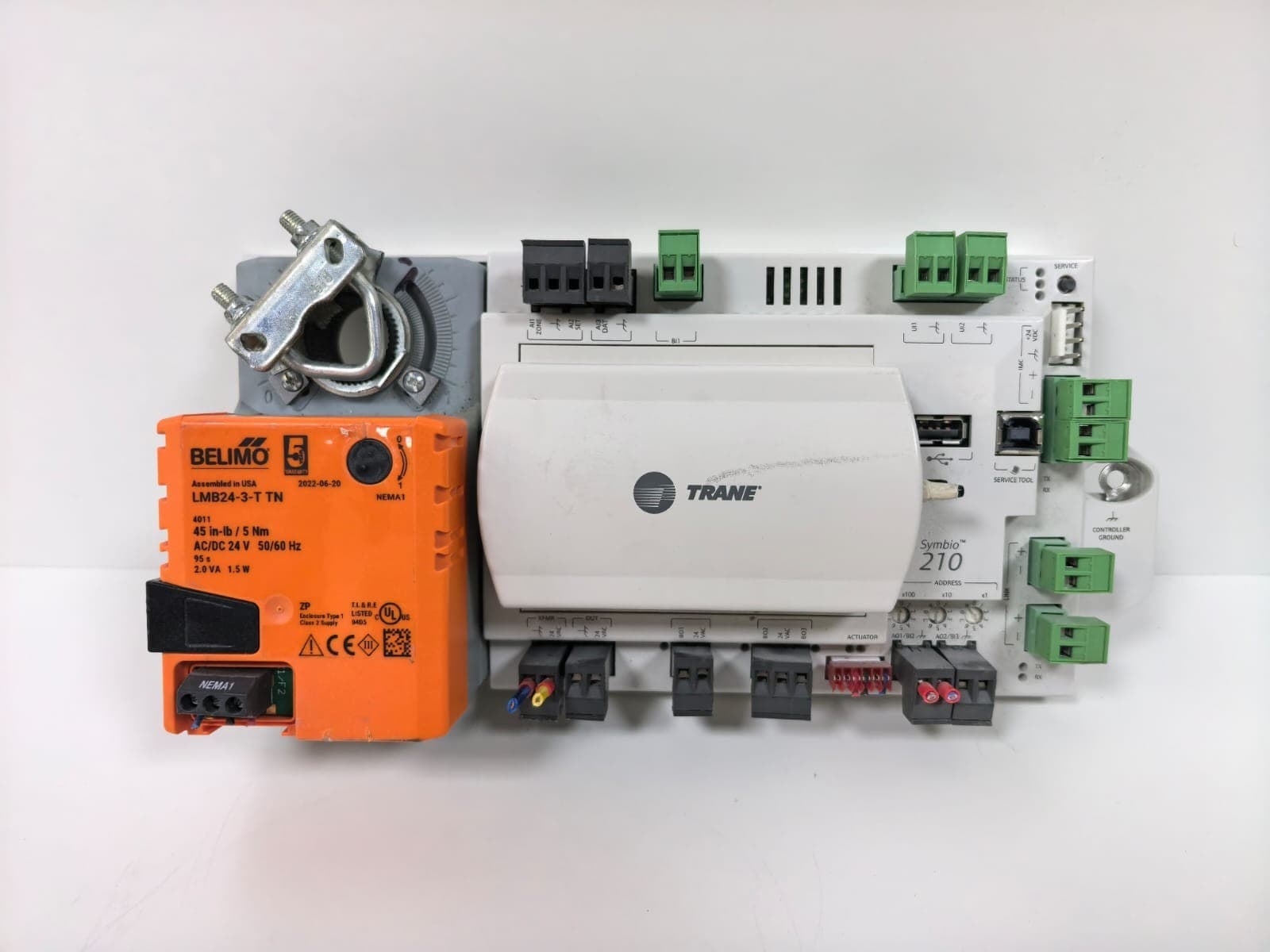 TRANE SYMBIO 210 BMSY210AAA0B000111 X13651774002 REV.C W/ BELIMO LMB24-3-T TN