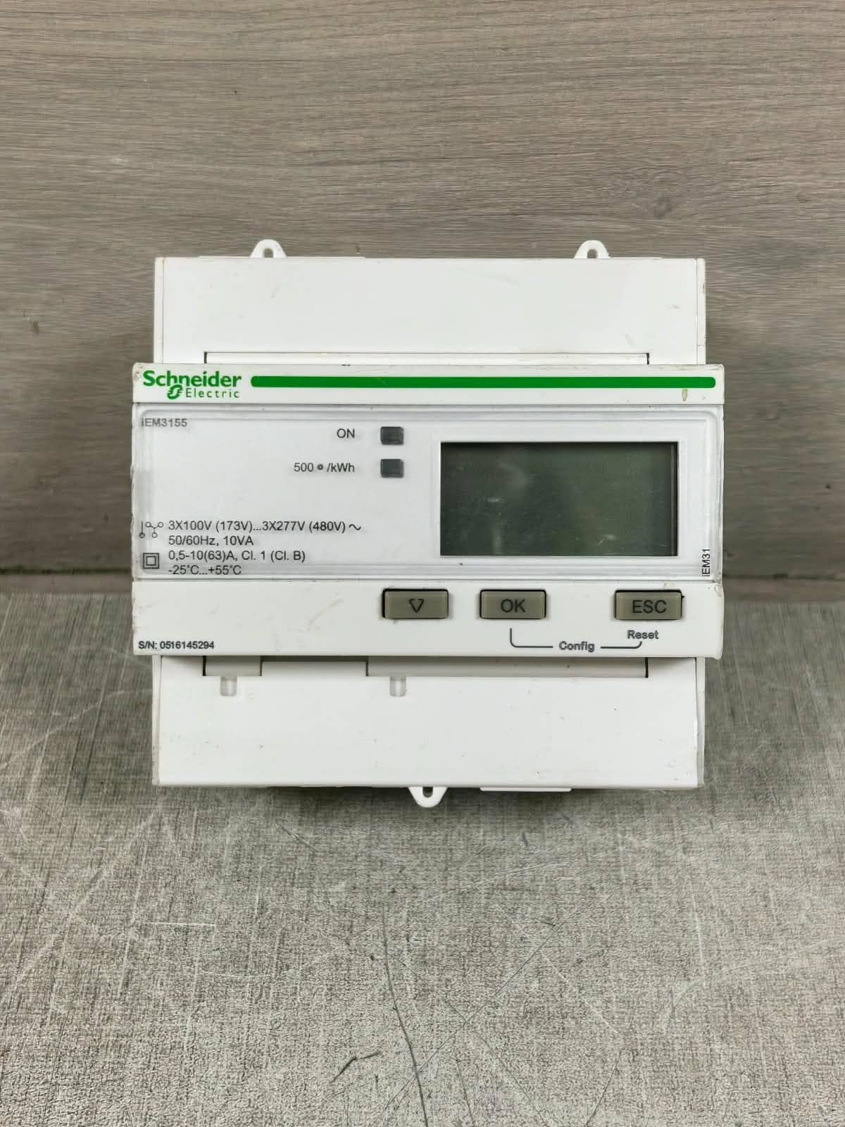 SCHNEIDER ELECTRIC A9MEM3155 / IEM3155 3 PHASE ENERGY METER