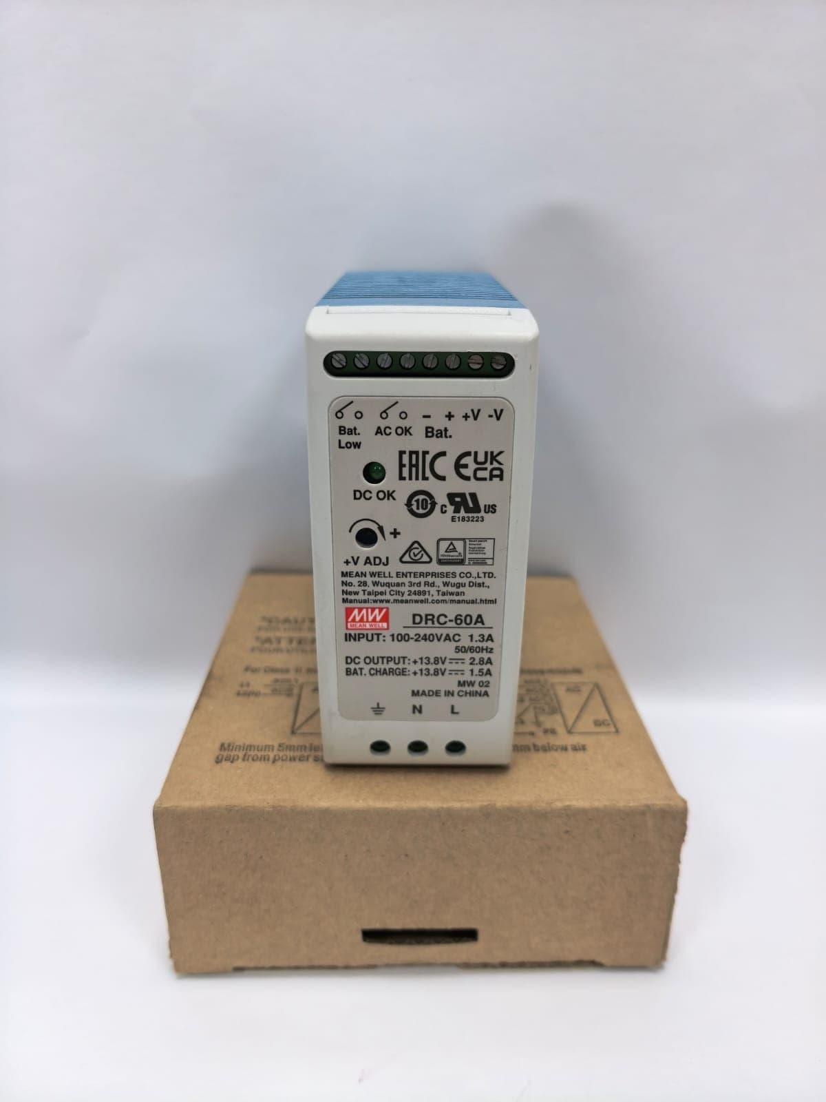MEAN WELL DRC-60A INDUSTRIAL DIN RAIL POWER SUPPLY 100-240VAC PCS