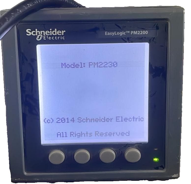 SCHNEIDER ELECTRIC EASYLOGIC PM2200/ METSEPM2230 F/W:V01.21 HW:B1 POWER METER