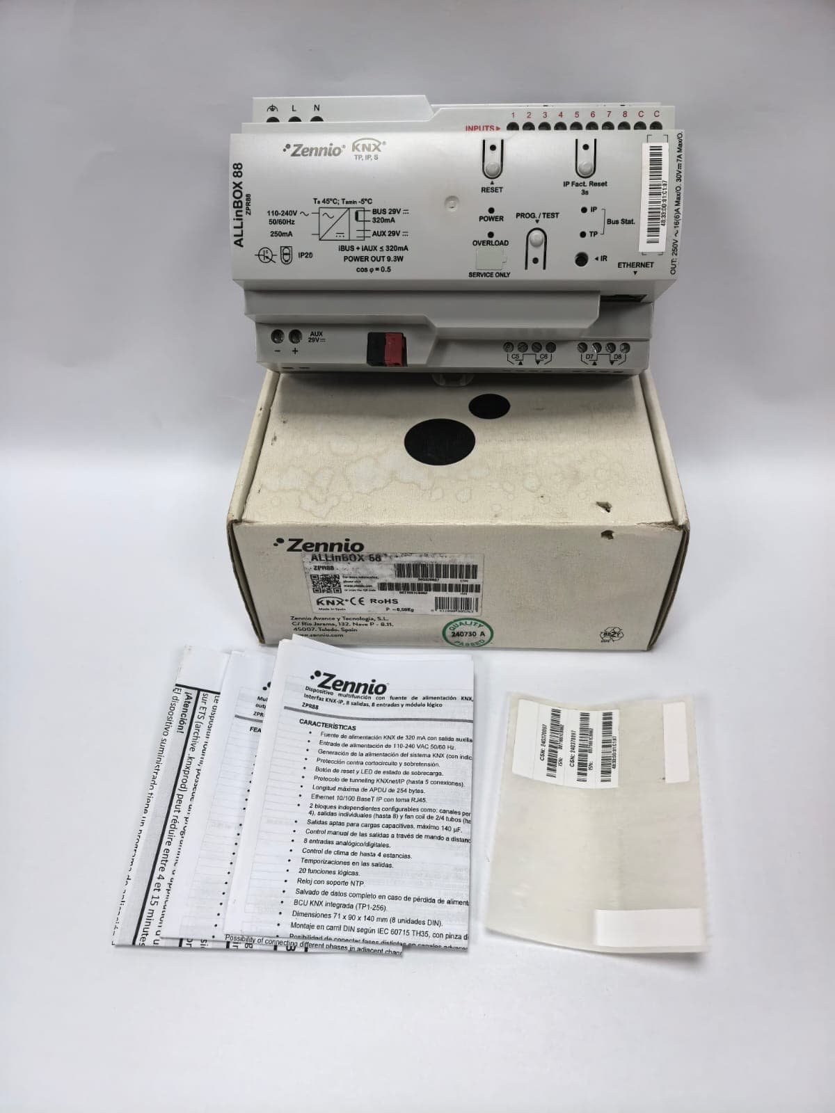 ZENNIO ALLINBOX 88 MULTIFUNCTION KNX AUTOMATION DEVICE ZPR88
