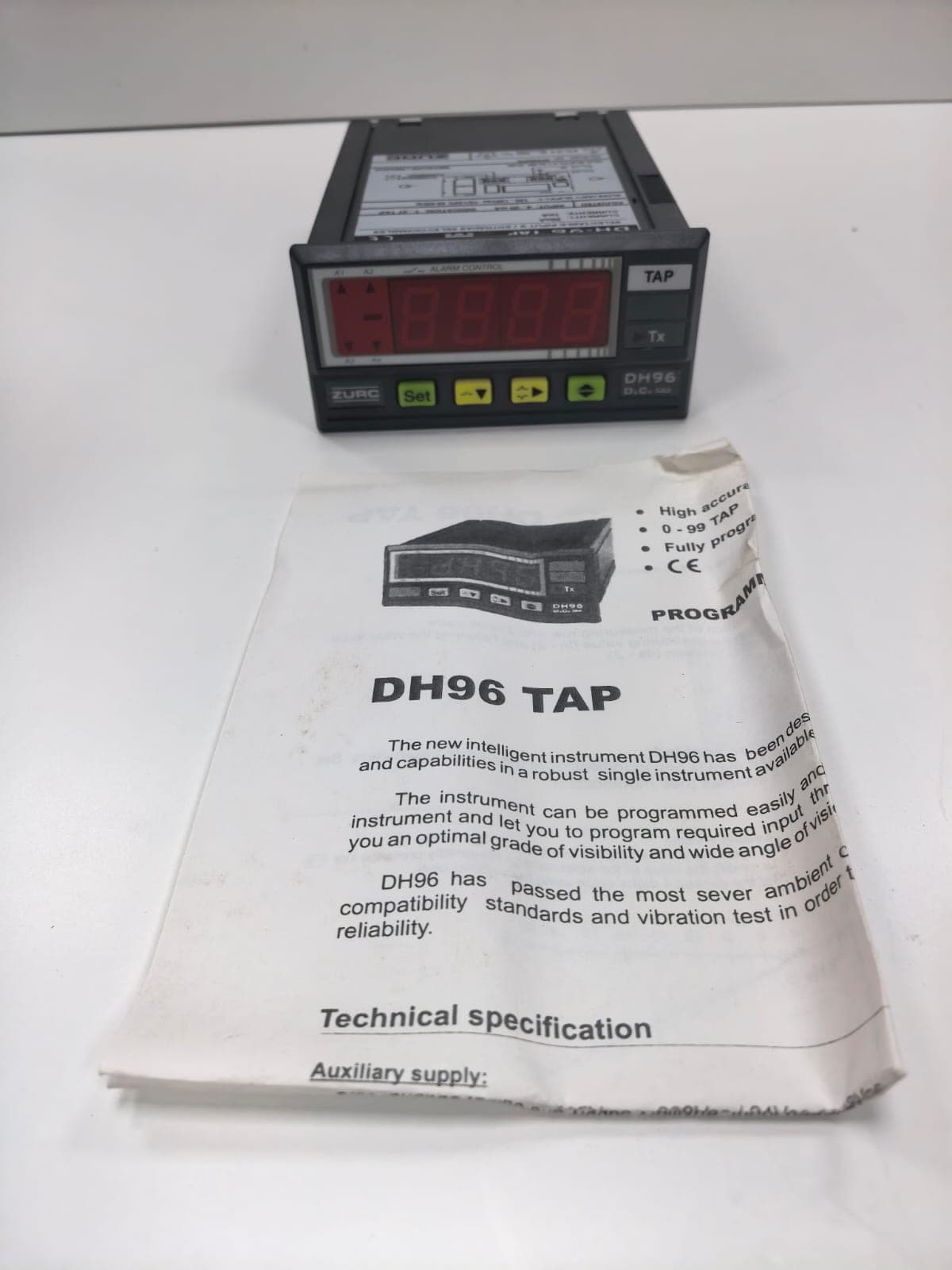 ZURC DH-96 TAP PROGRAMMABLE DIGITAL METER 100-120VAC
