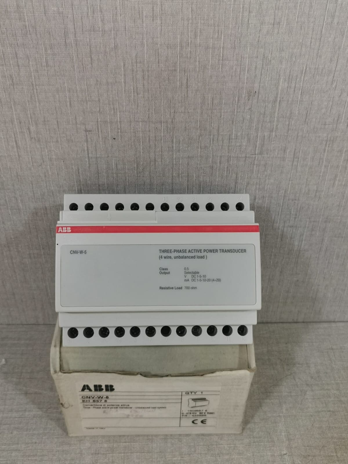 ABB CNV-W-5 Three Active Power Transducer 37 KW