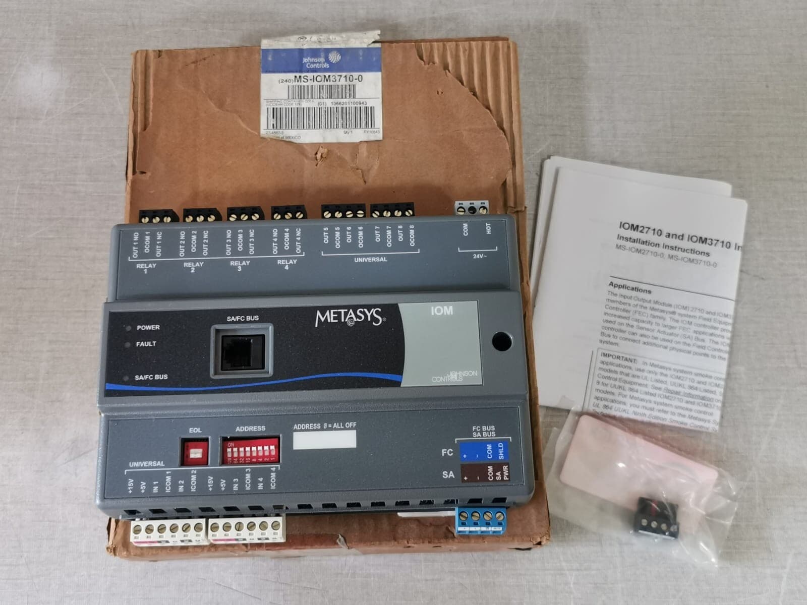 Johnson Controls MS-IOM3710-0 / MSIOM37100 Input Output Module