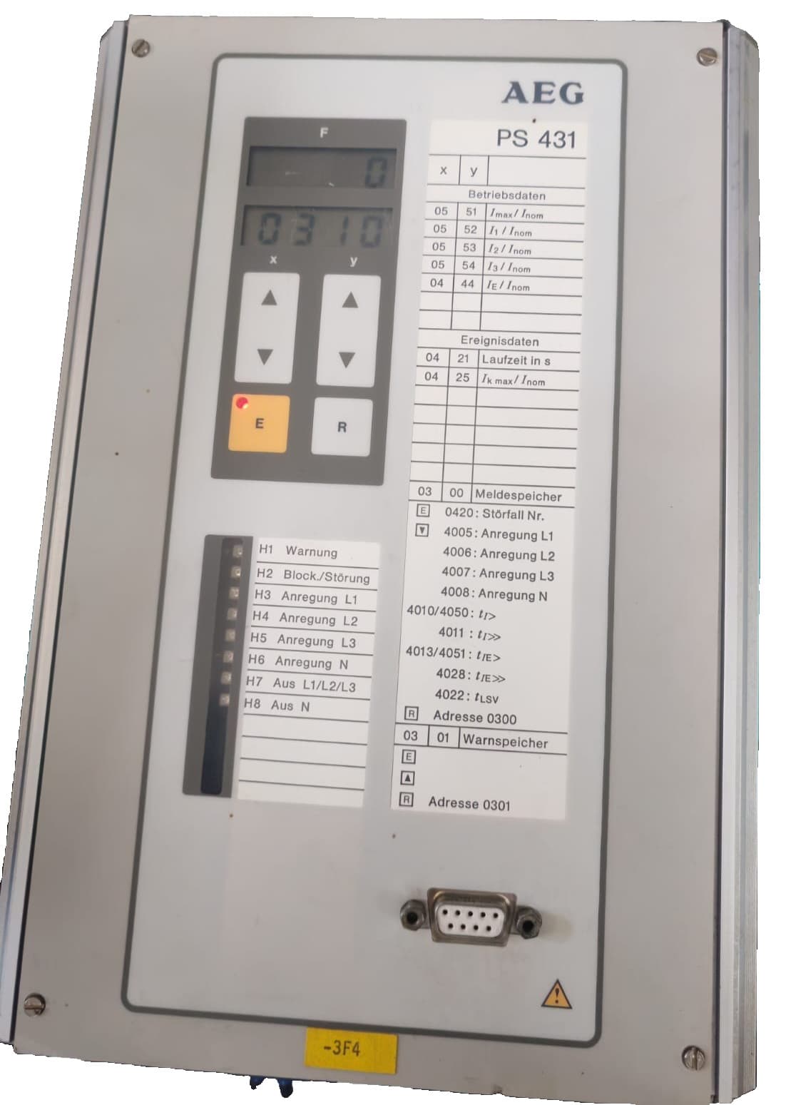 AEG PS 431 PS431 / P 89431-0-1123310-302-401-602-703 Time-Overcurrent Protection