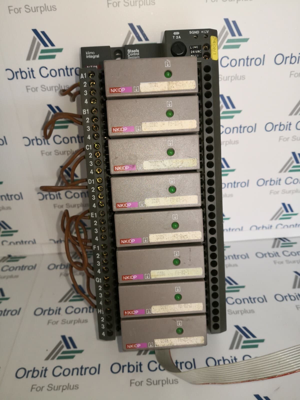 STAEFA CONTROL SYSTEM NTIM TEMPERATURE CONTROL W/ 7 MODULES--SA