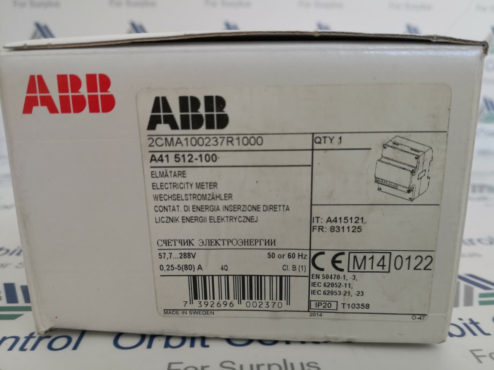 ABB 2CMA100237R1000 A41 512-100 Active energy Cl. B
