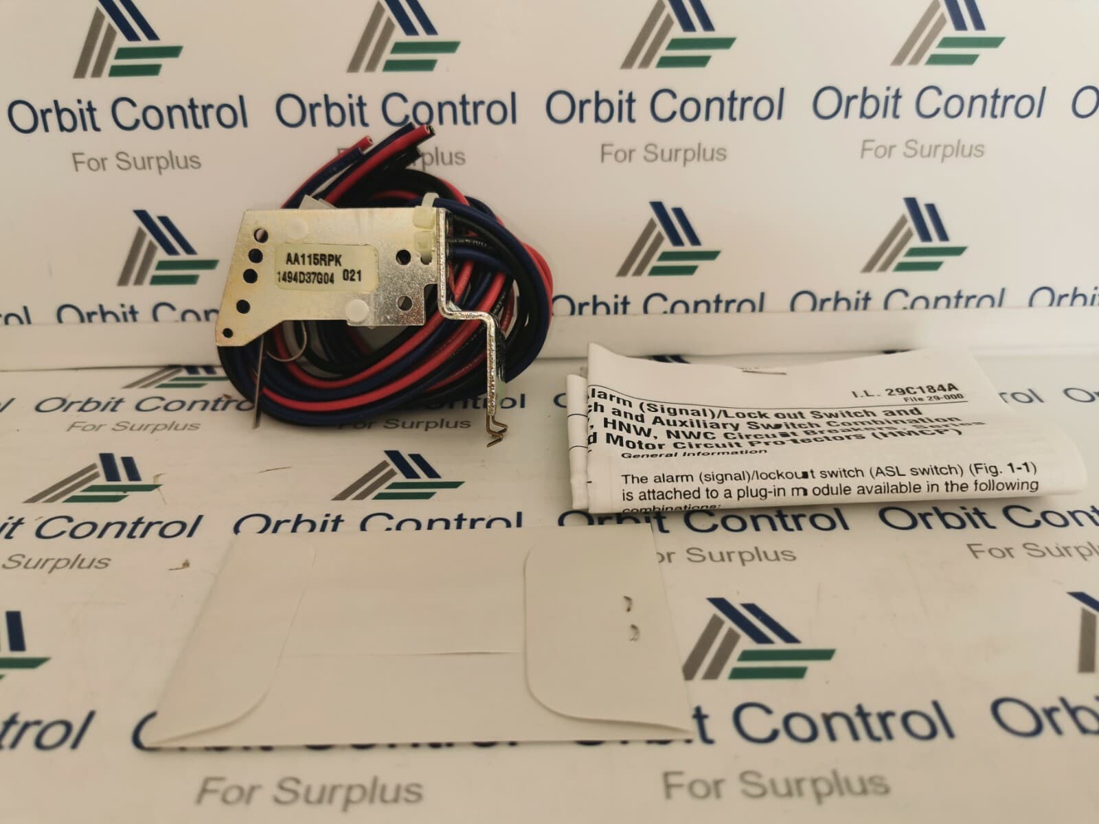 EATON AA115RPK AL/LO &AUX SWITCH FOR SER.C TYPE N-BREAKER 1494D37G04 -FILTHY BOX