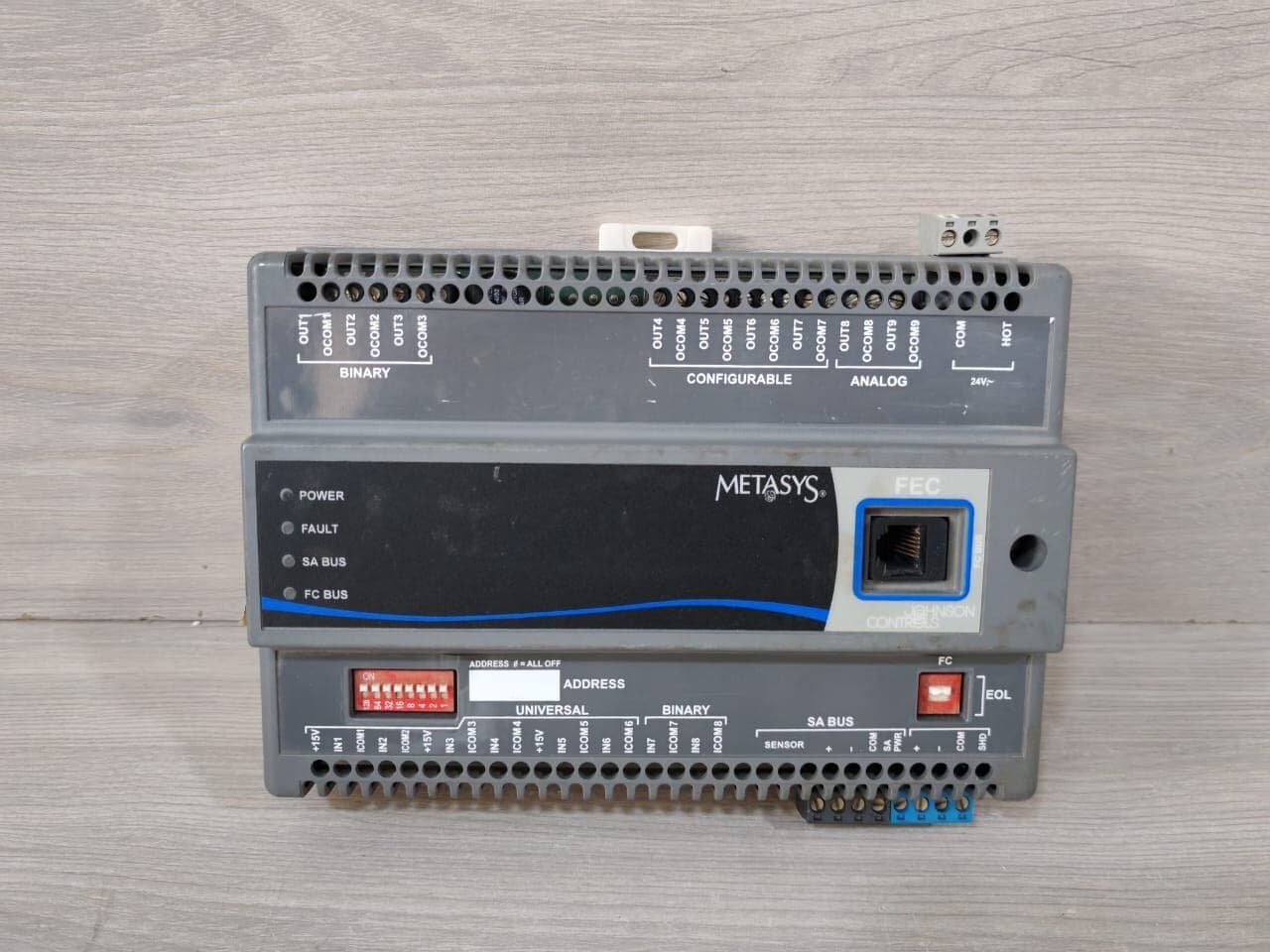 JOHNSON CONTROLS MS-FEC2610-0 REV.H S/W VER 4.1 /MS-FEB2610-0 RY10946 REV.D