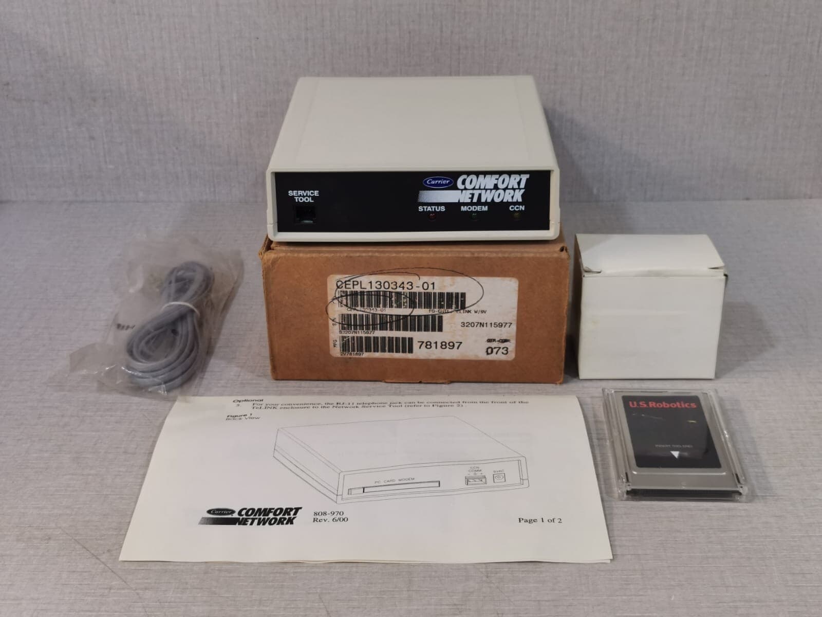 Carrier CEPL130343-01 COMPORT NETWORK