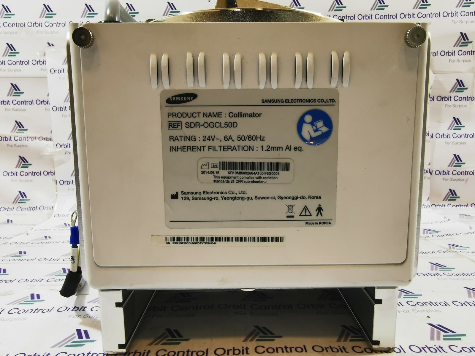 Collimator SDR-OGCL50D INHERENT FILTERATION SAMSUNG