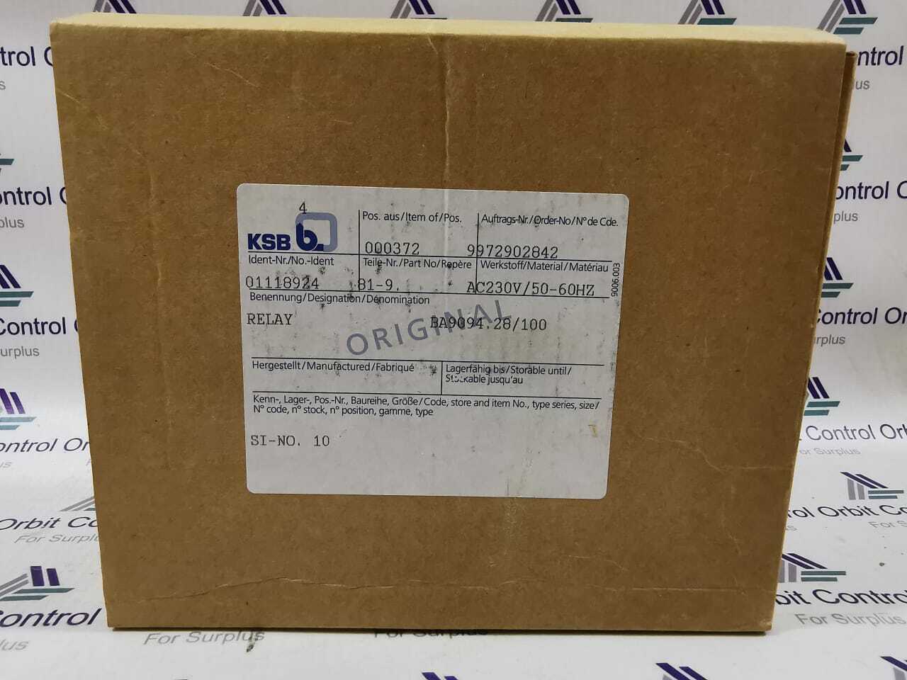 E.DOLD & SOHNE KSB BA9094 TEMPERATURE A 523858
