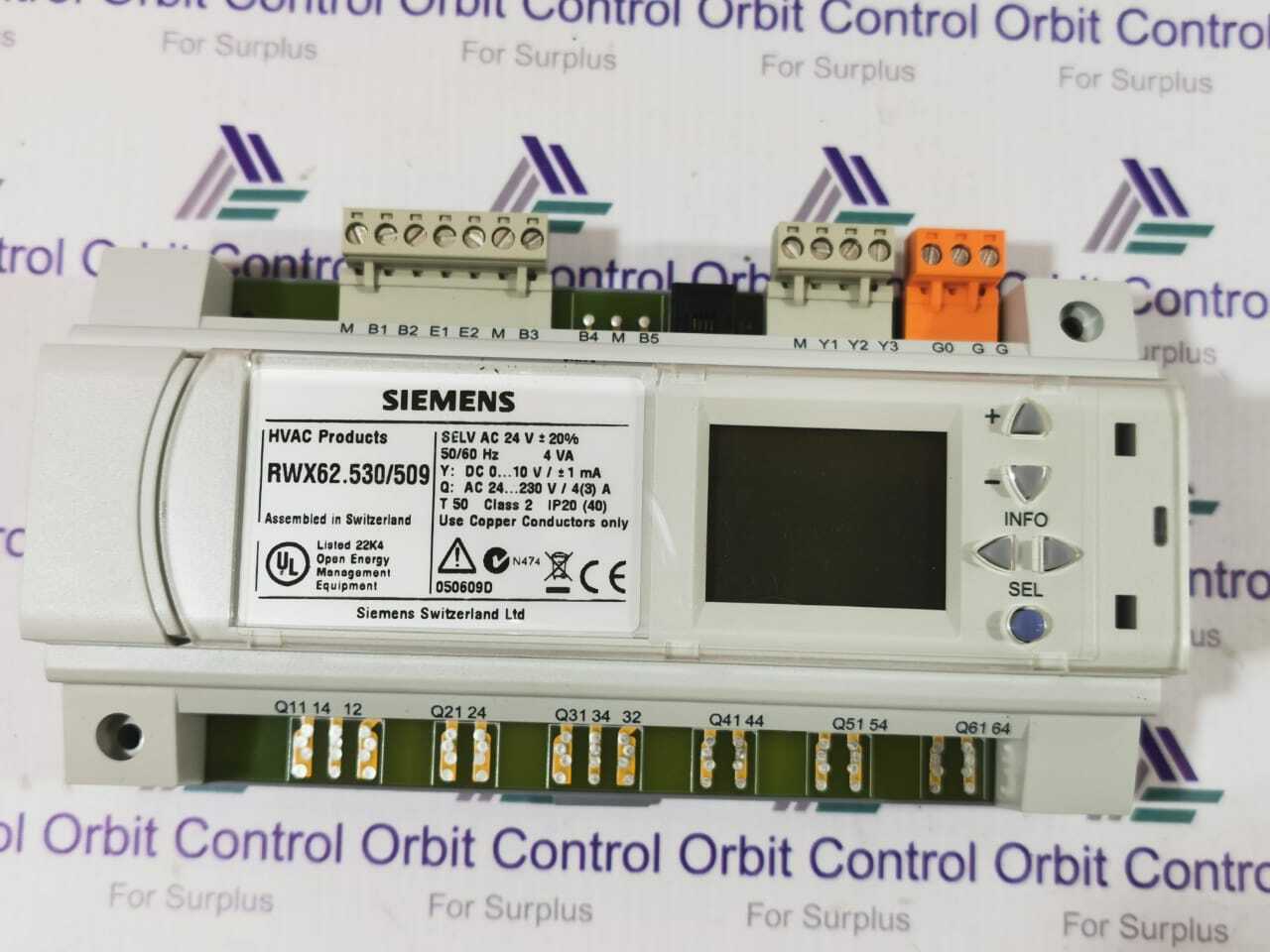SIEMENS RWX62.530/509 SEL AC 24V 50/60HZ 4VA HVAC PRODUCTS