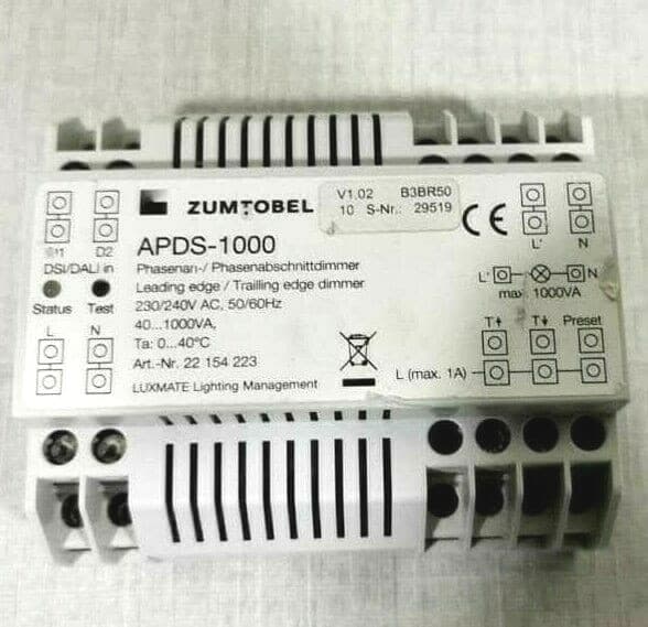 ZUMTOBEL APDS-1000 LUXMATE LIGHTING MANAGEMENT