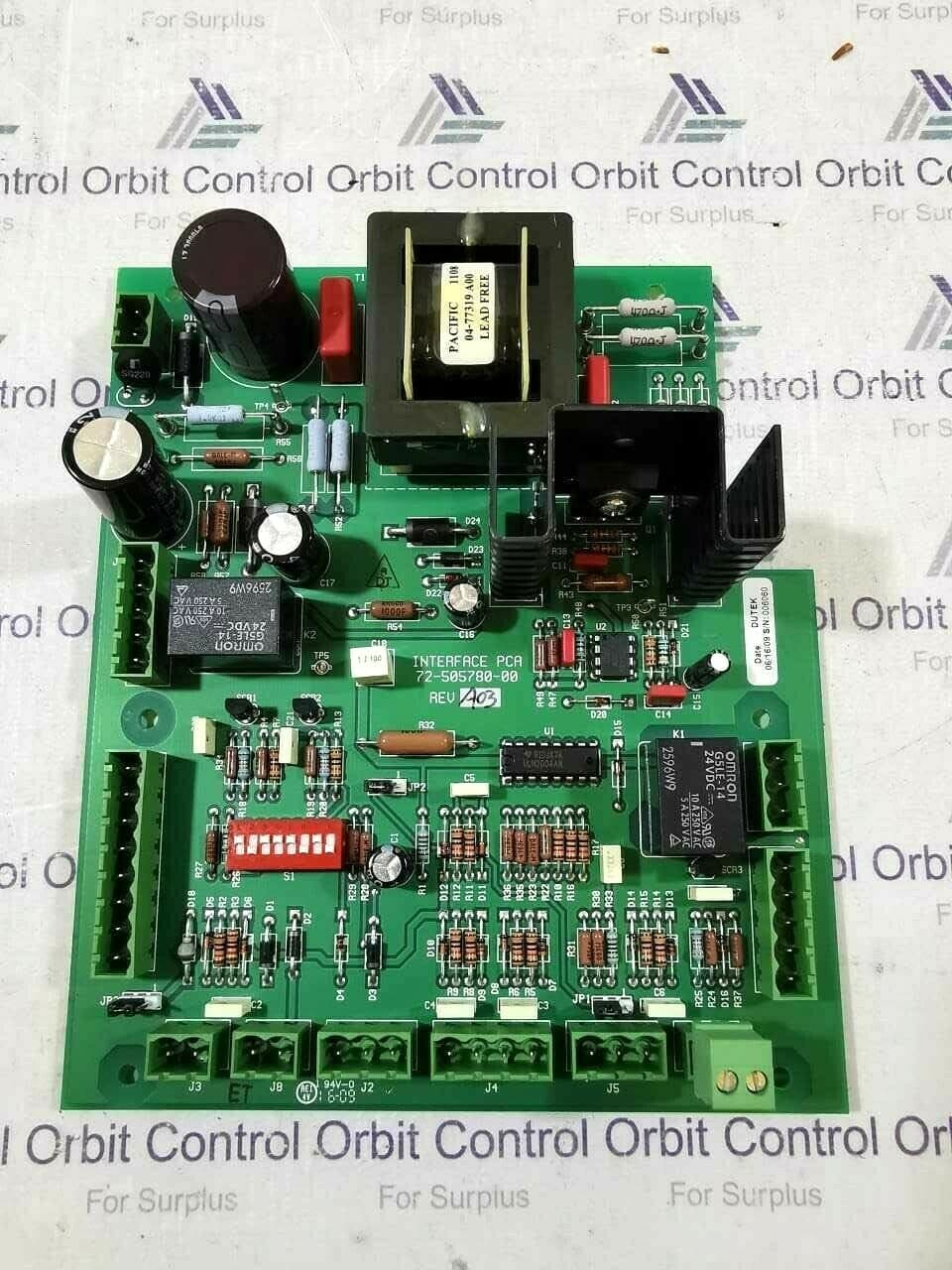 DUTEK 72-505780-00 REV A03 INTERFACE PCA CIRCUIT BOARD