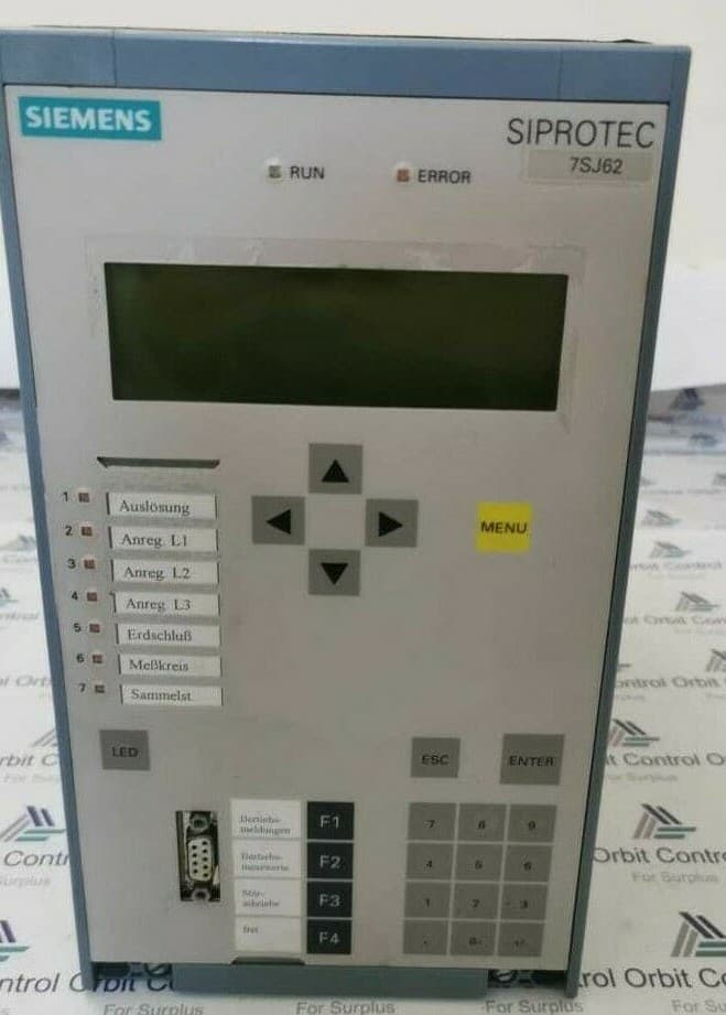 SIEMENS SIPROTEC 7SJ62 OVER CURRENT PROTECTION 7SJ6225-6EA50-1FB0/DD