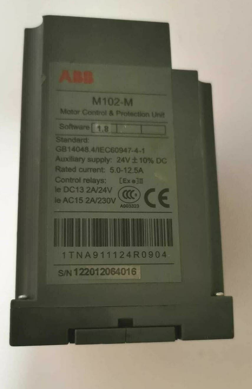 ABB M102-M Motor Control & Protection Unit Rated Current 5.0-12.5A
