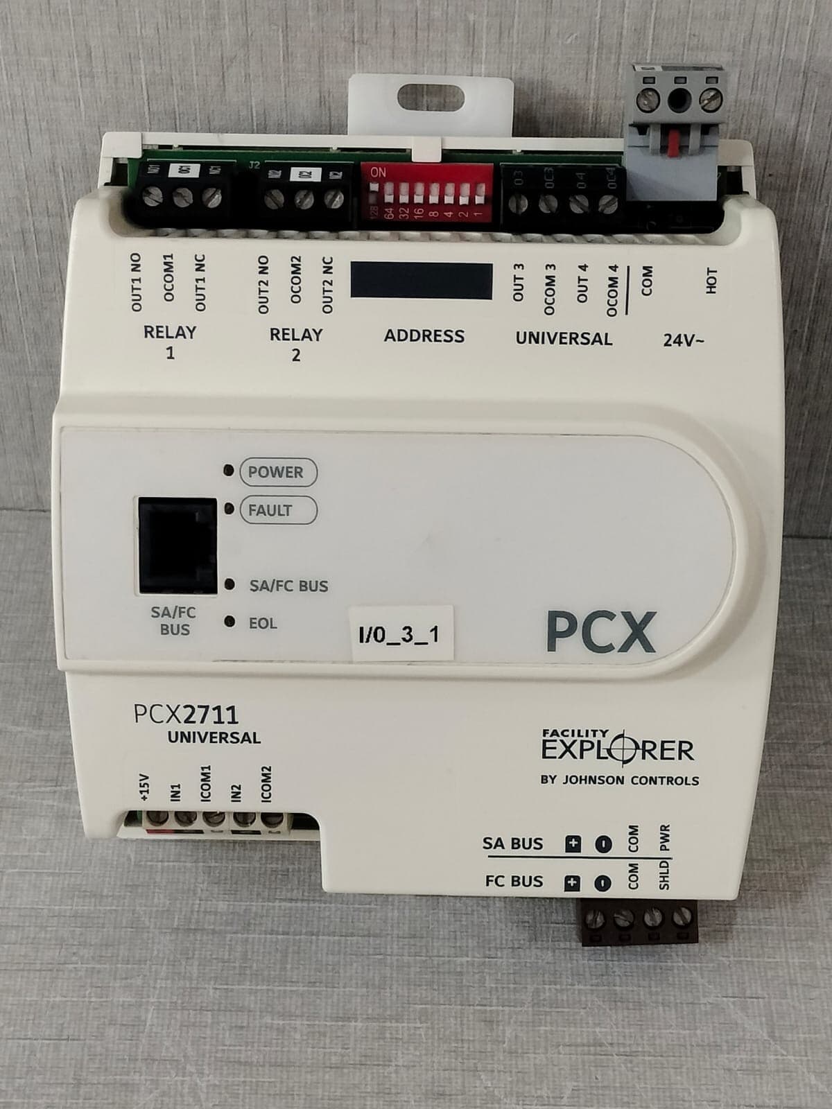 JOHNSON CONTROLS PCX2711 Digital Universal Programmable Relay REV U S/W VER 6.2