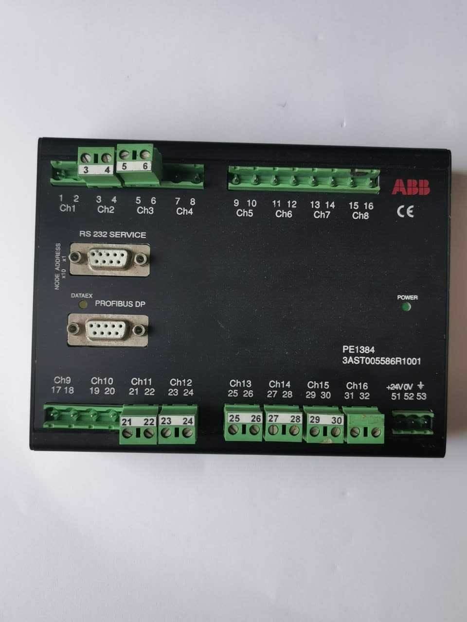 ABB PE1384 current measuring unit Profibus DP Connection 3AST005586R1001