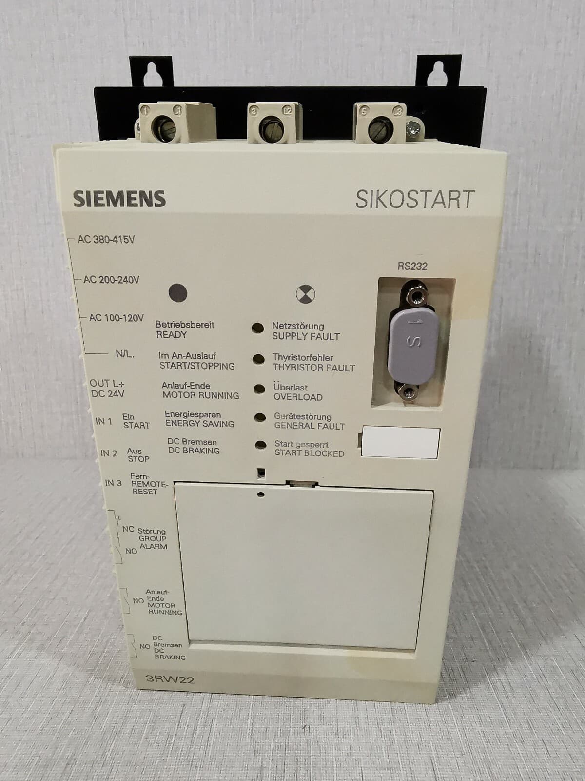 SIEMENS 3RW22 SIKOSTART 3RW2226-1AB15