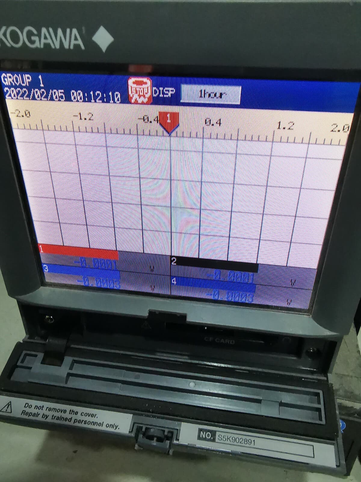 YOKOGAWA DX1004-3-4-2 CHAT RECORDER INPUT S5K802891