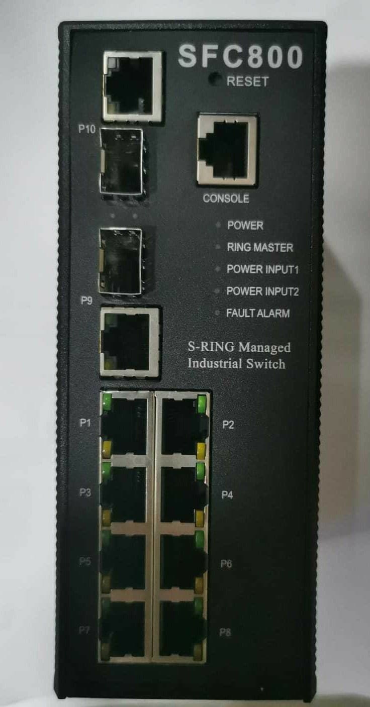 S-RING SFC800 MANAGED INDUSTRIAL SWITCH