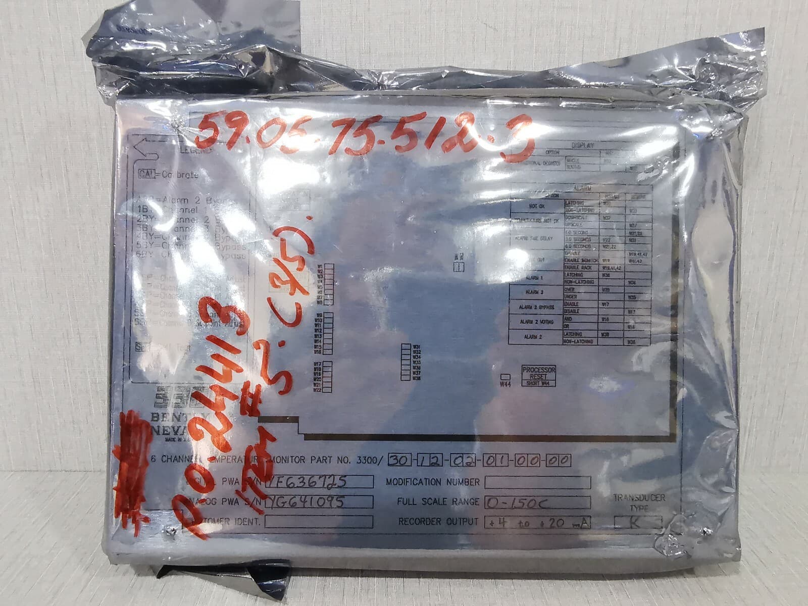 Bently Nevada 3300/30-12-02-01-00-00 Channel Temperature Monitor