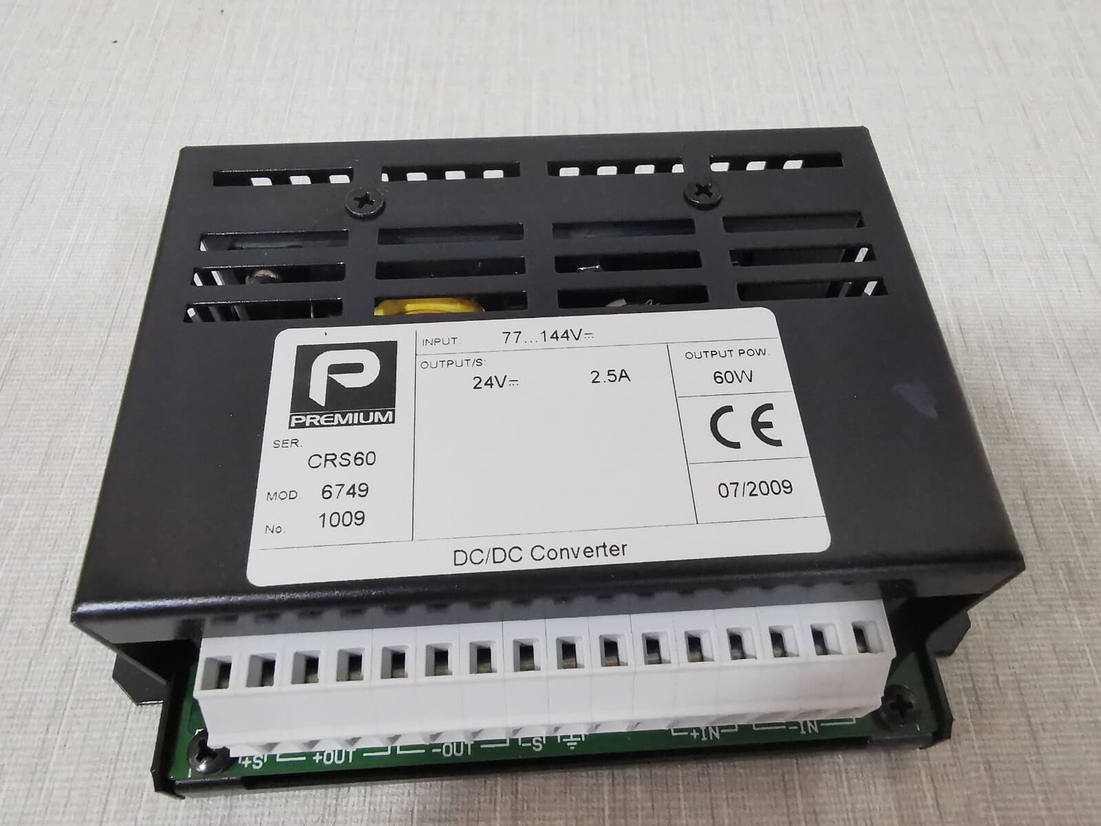 PREMIUM CRS60 Series 6749 DC/DC Converter 24V 60W