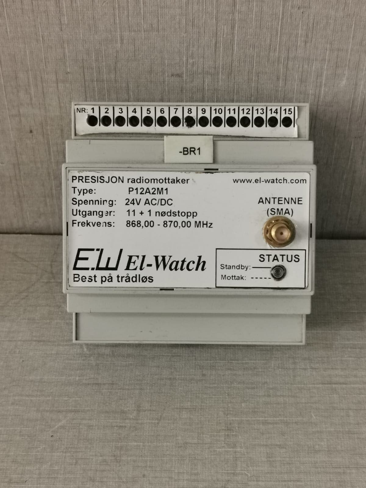 EL-Watch PRESISJON RADIOMOTTAKER P12A2M1 24V AC/DC