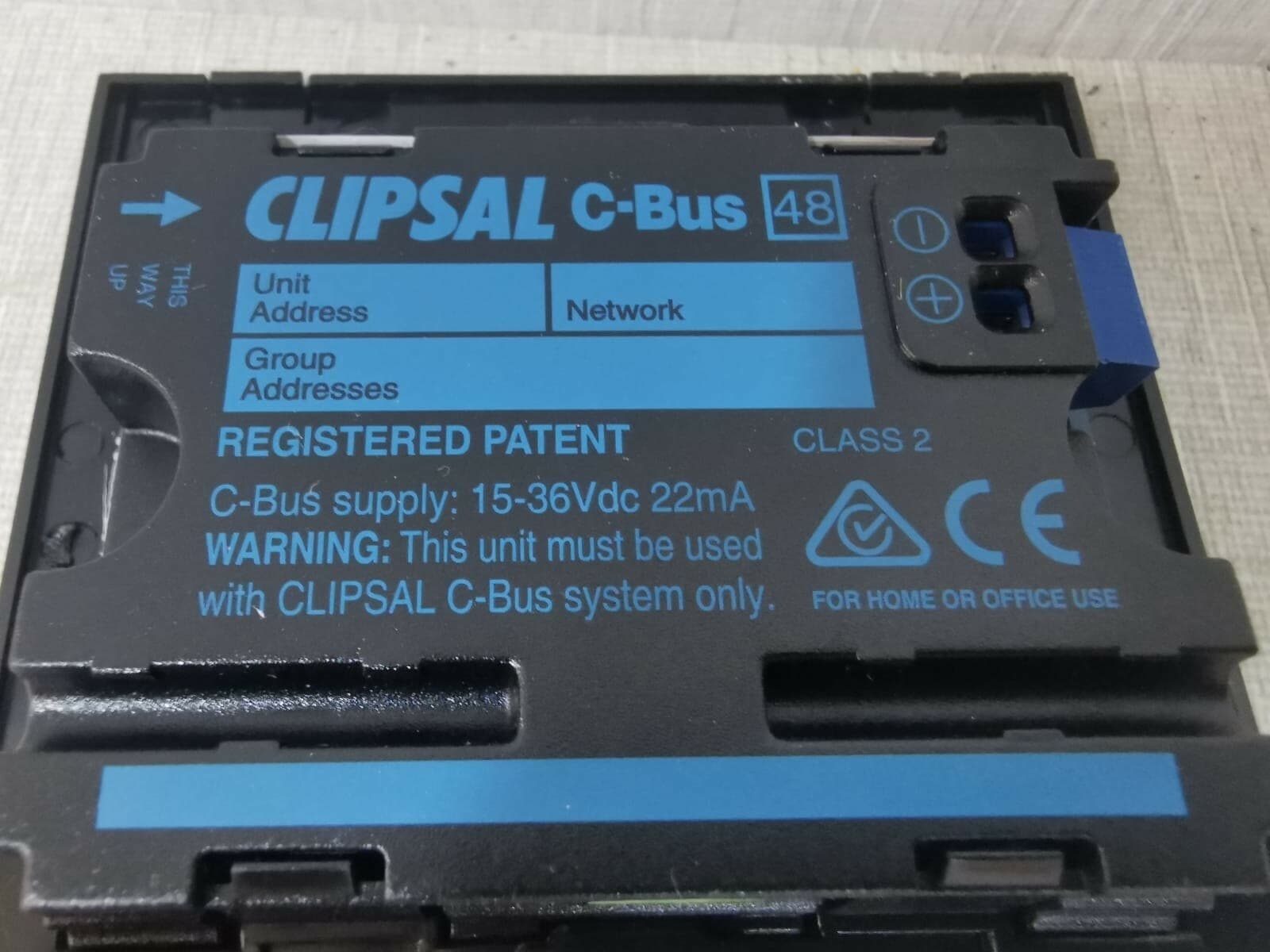 CLIPSAL C-Bus 48 REGISTERED PATENT ER5044NL