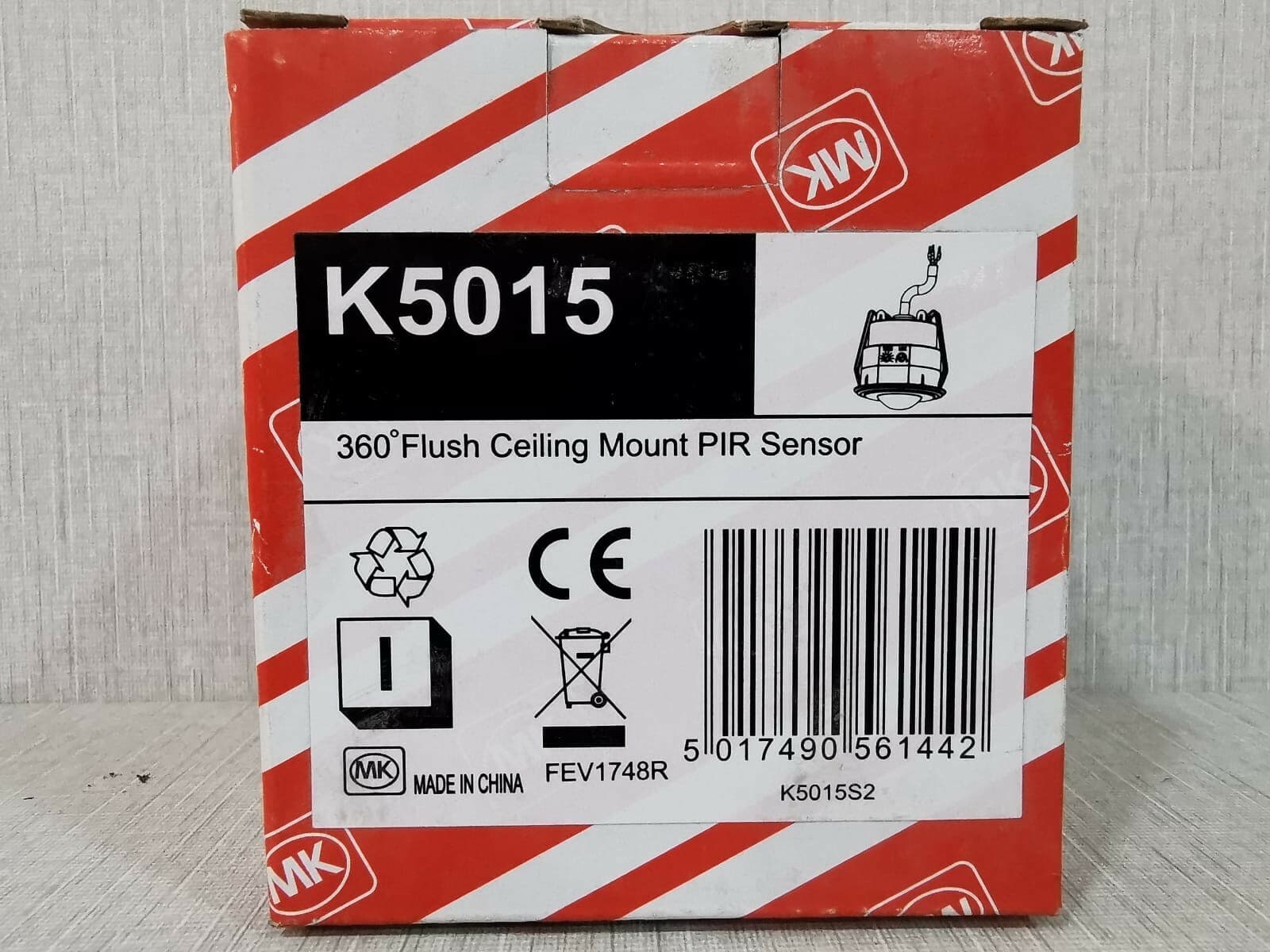 NOVAR ED&S 52766PL Rev.B 360 Ceiling Mount PIR Sensor FEV1748R