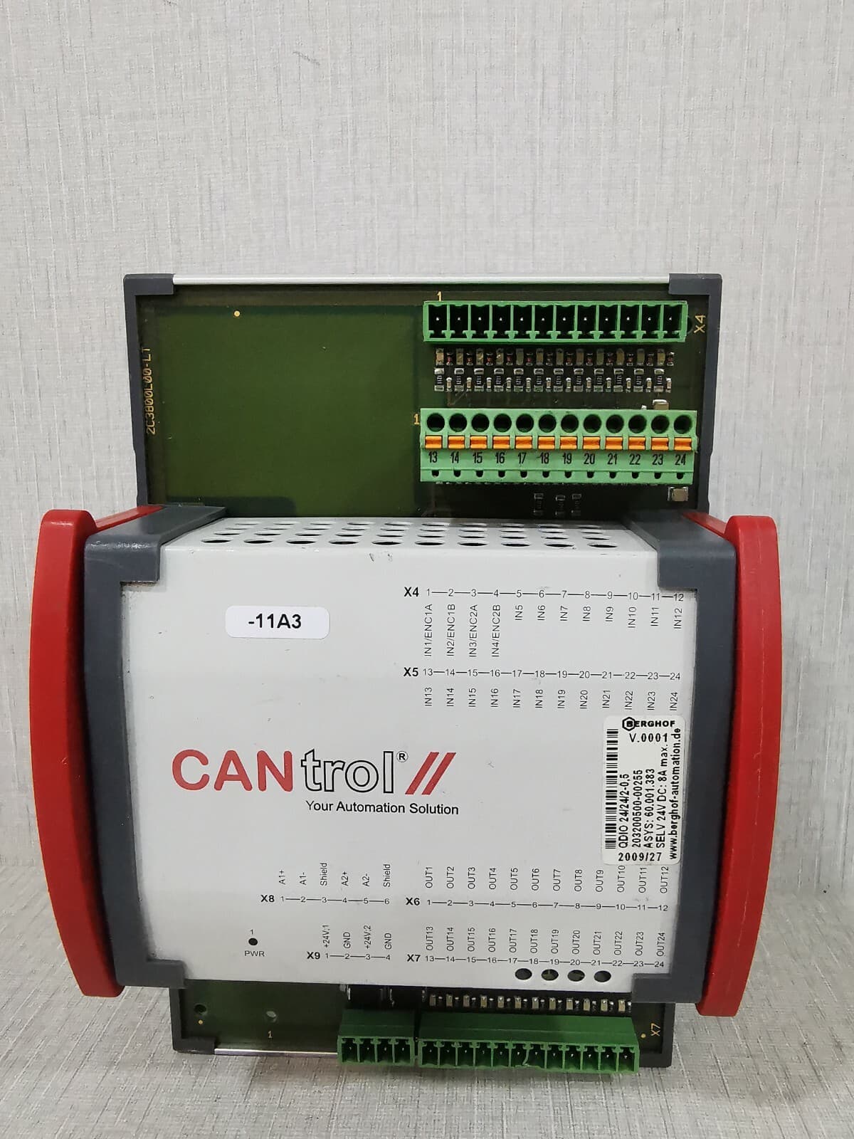 CANtrol QDIO 24/24/2-0.5 PLC Controller 2C3800L00-LT
