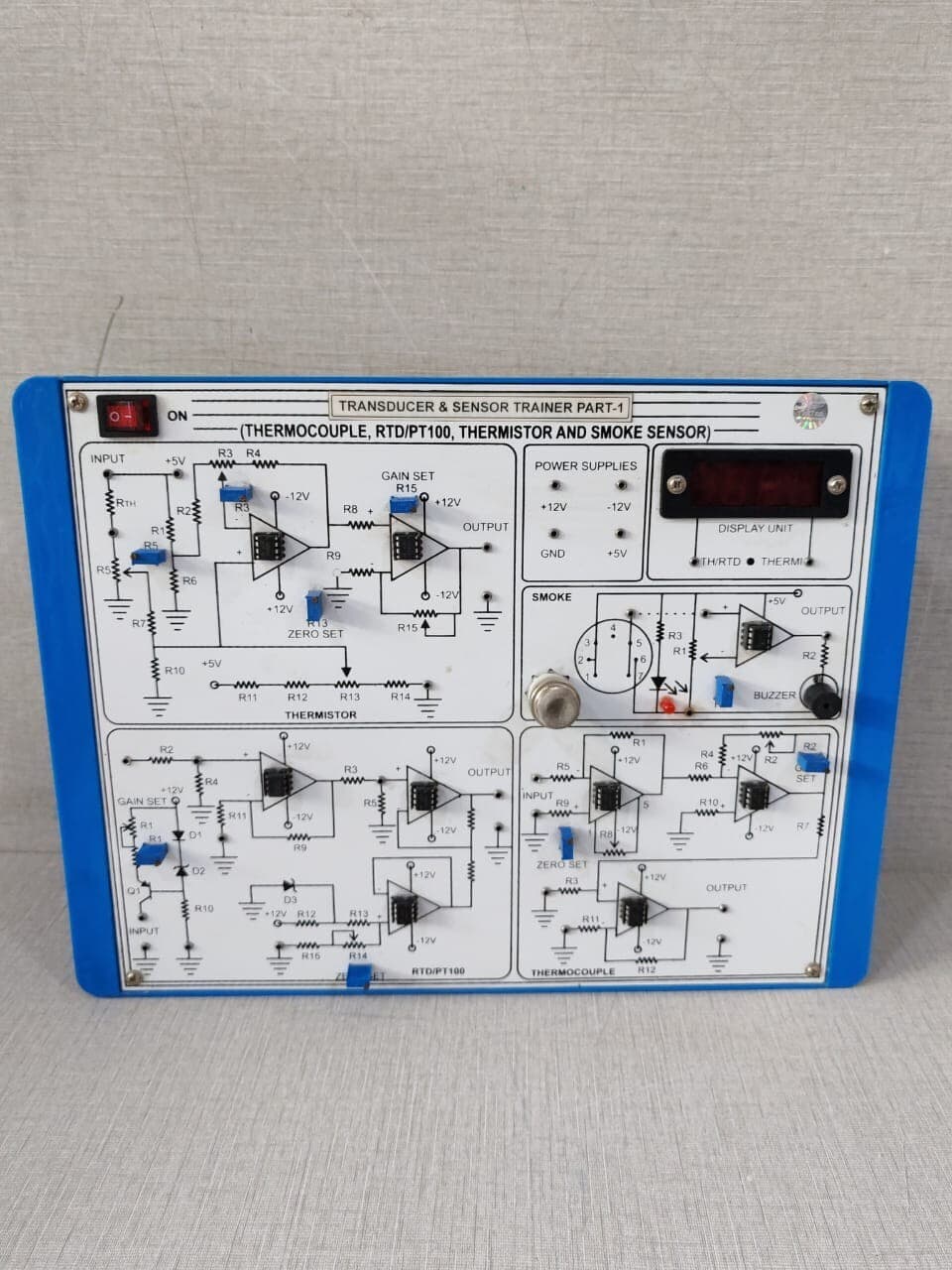 THERMOCOUPLE RTD/PT100 TRANSDUCER & SENSOR TRAINER PART 1