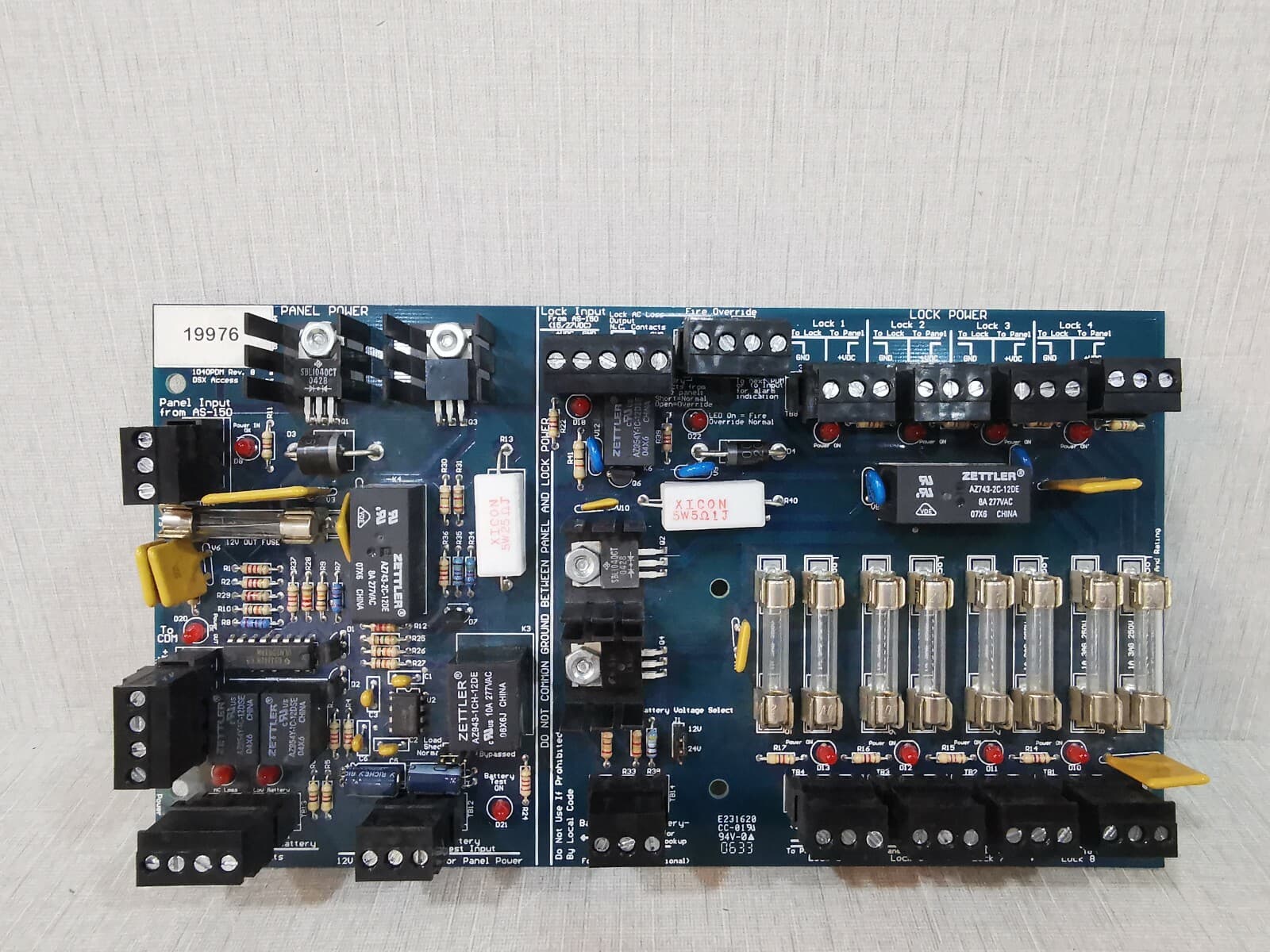 DSX DSX-1040PDM Access Control Unit Subassembly