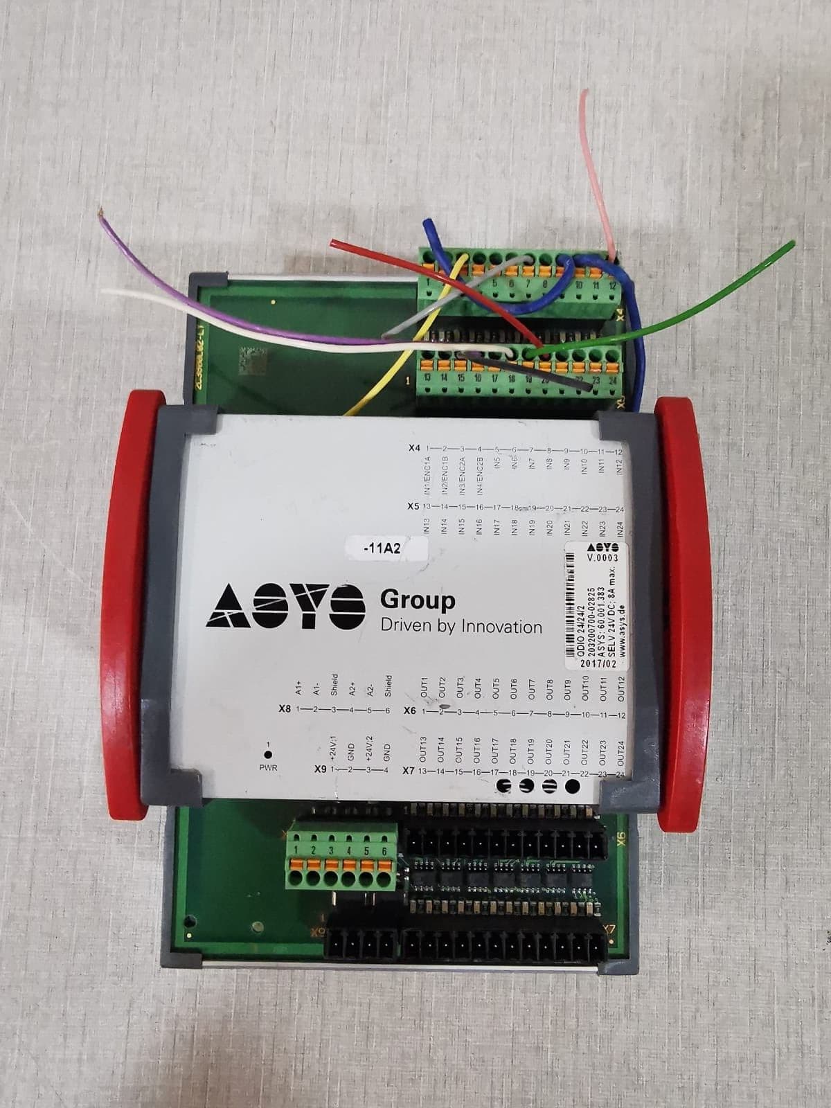 ASYS 2C3800L02-LT PLC CONTROLLER MODULE QDIO 24/24/2
