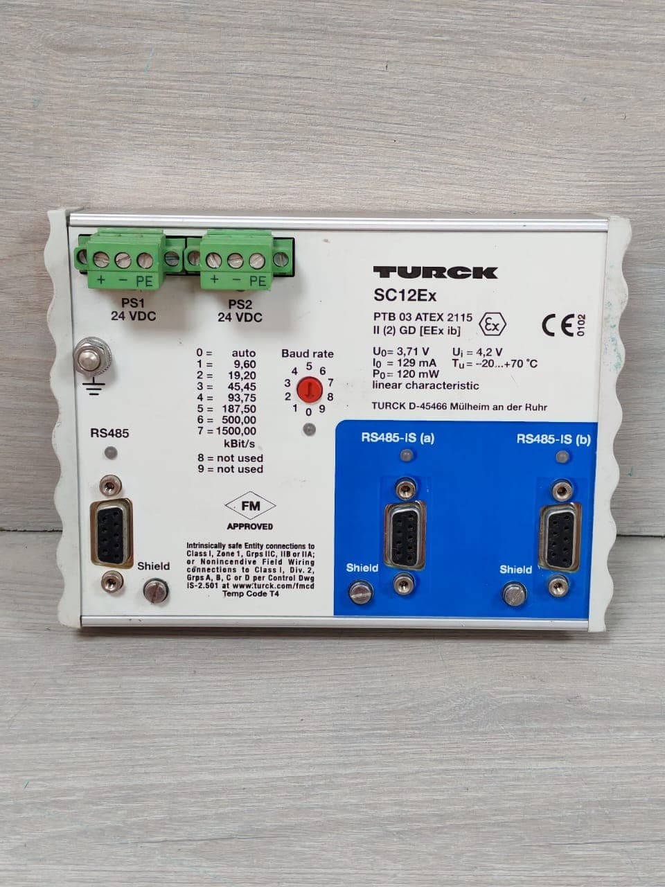TURCK SC12Ex Module PTB 03 ATEX 2115 - DAMAGED CASE