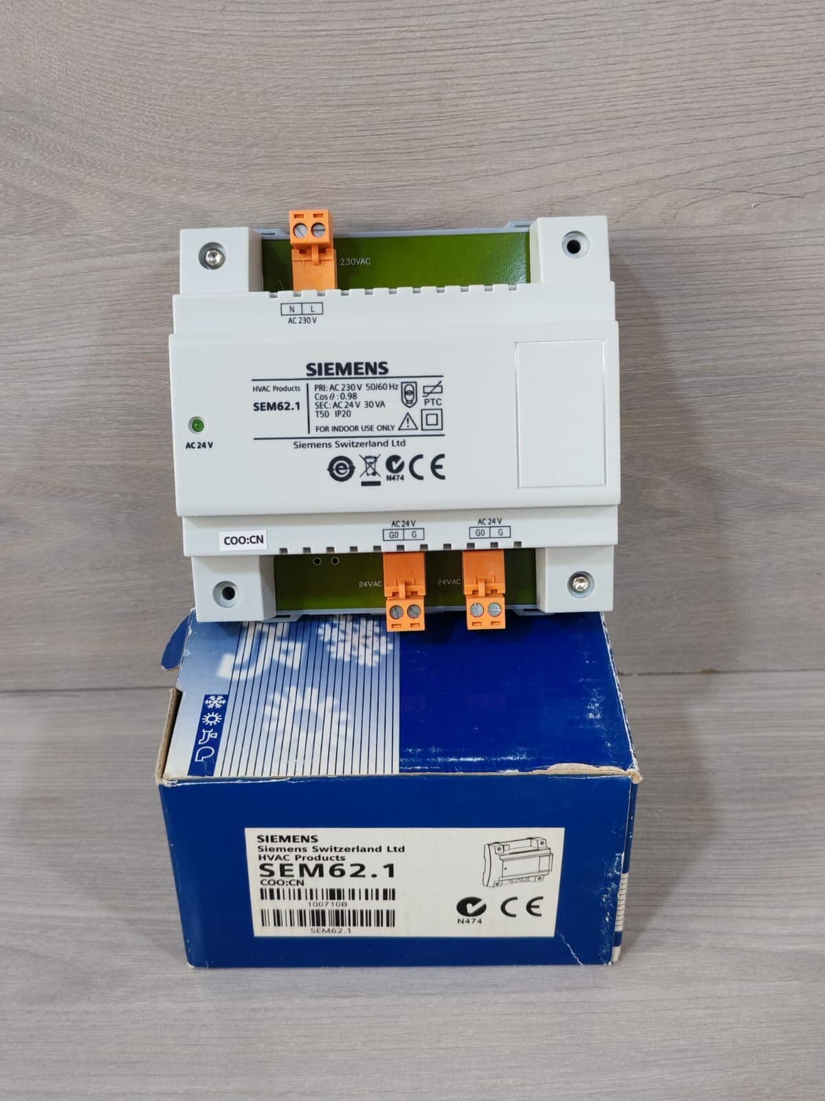 SIEMENS SEM62.1 HVAC TRANSFORMER AC 230V 50/60Hz