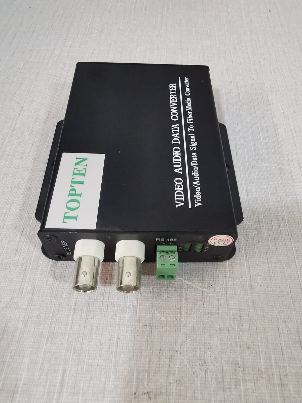 TOPTEN TOP-R2V1RDFC-20K VIDEO AUDIO DATA CONVERTER Transmitter & Receiver