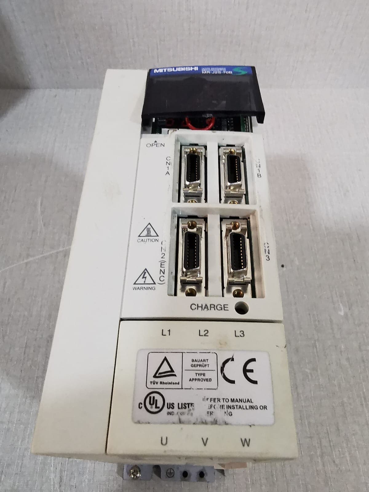 MITSUBISHI MR-J2S-70B AC SERVO MOTOR 750W WITH DAMAGED COVER