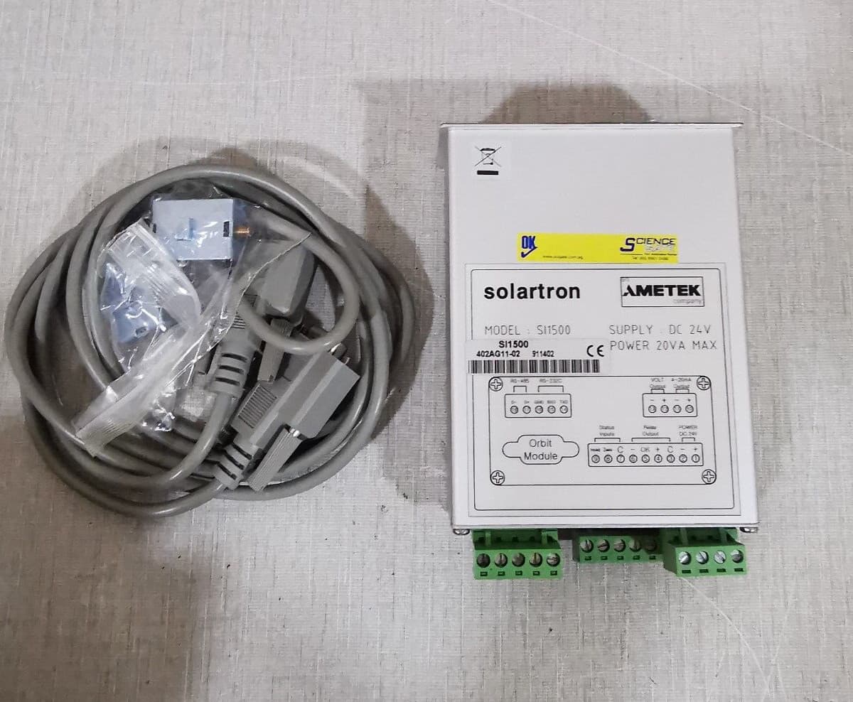 AMETEK SOLARTRON SI1500 POWER SUPPLY DC 24V 20VA MAX