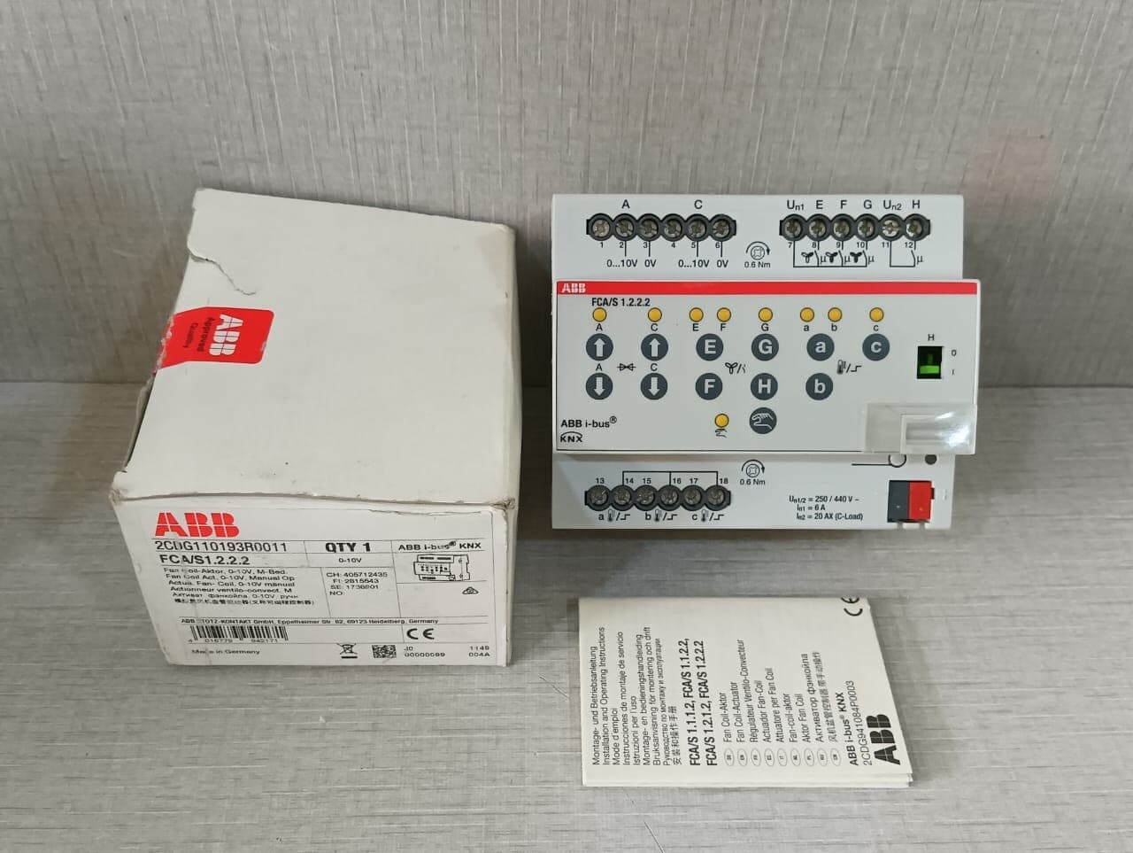 ABB FCA/S 1.2.2.2 Fan coil Actuator 2CDG110193R0011