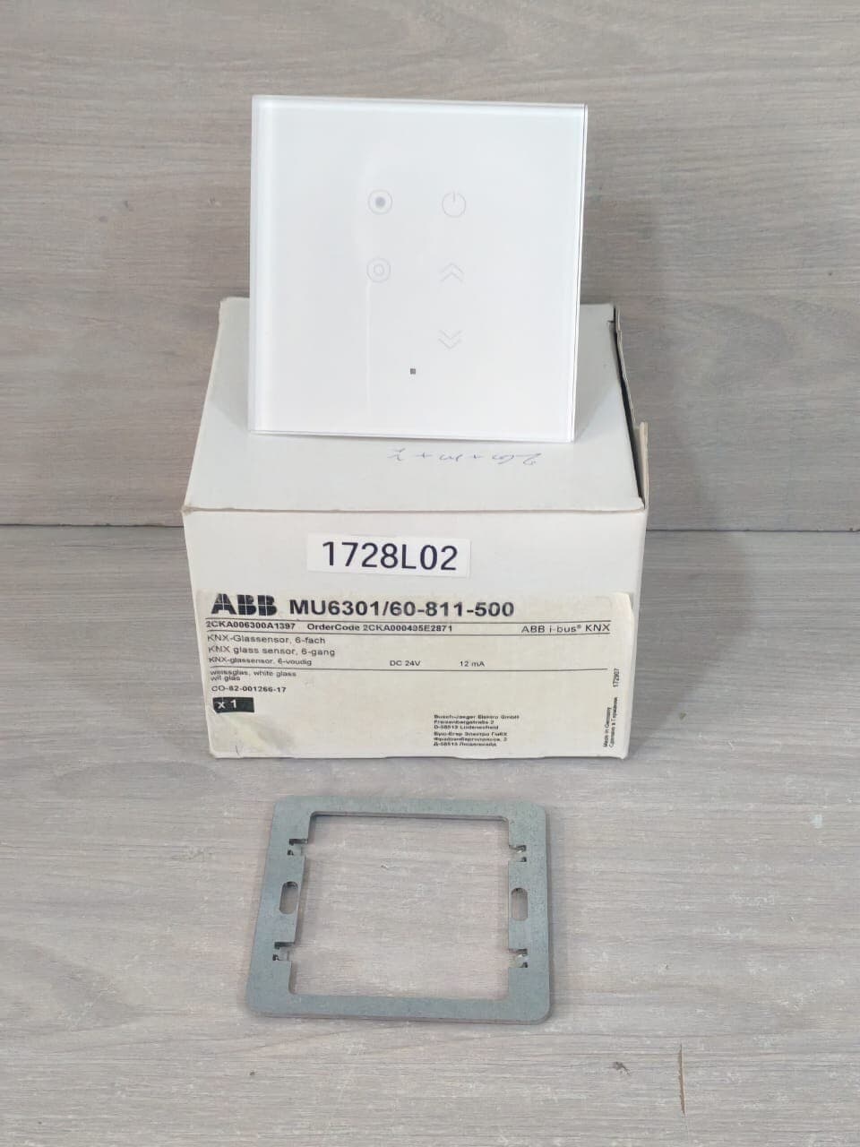 BUSCH-JAEGER BY ABB 6300-0-1397 MODULE 1728L802 GLASS SENSOR- W/O ORIGINAL BOX