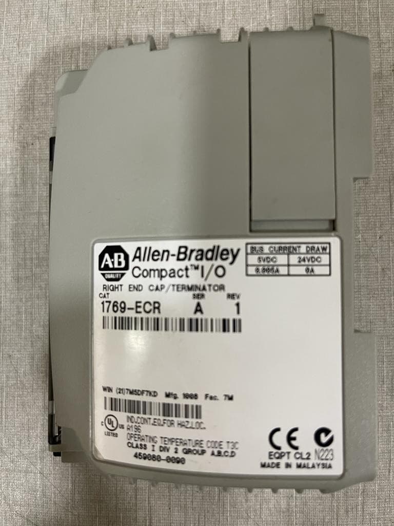 Allen Bradley 1769-ECR A RIGHT END CAP TERMINATOR WITHOUT COVER