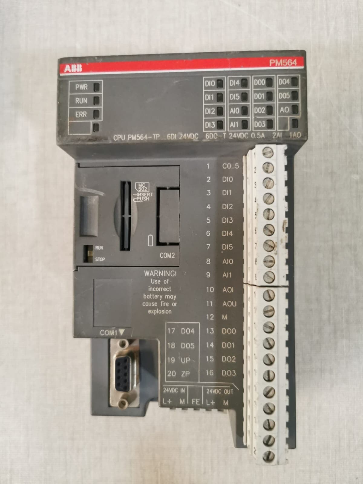 ABB PM564-TP Power Module 1SAP120900R0001 PM564