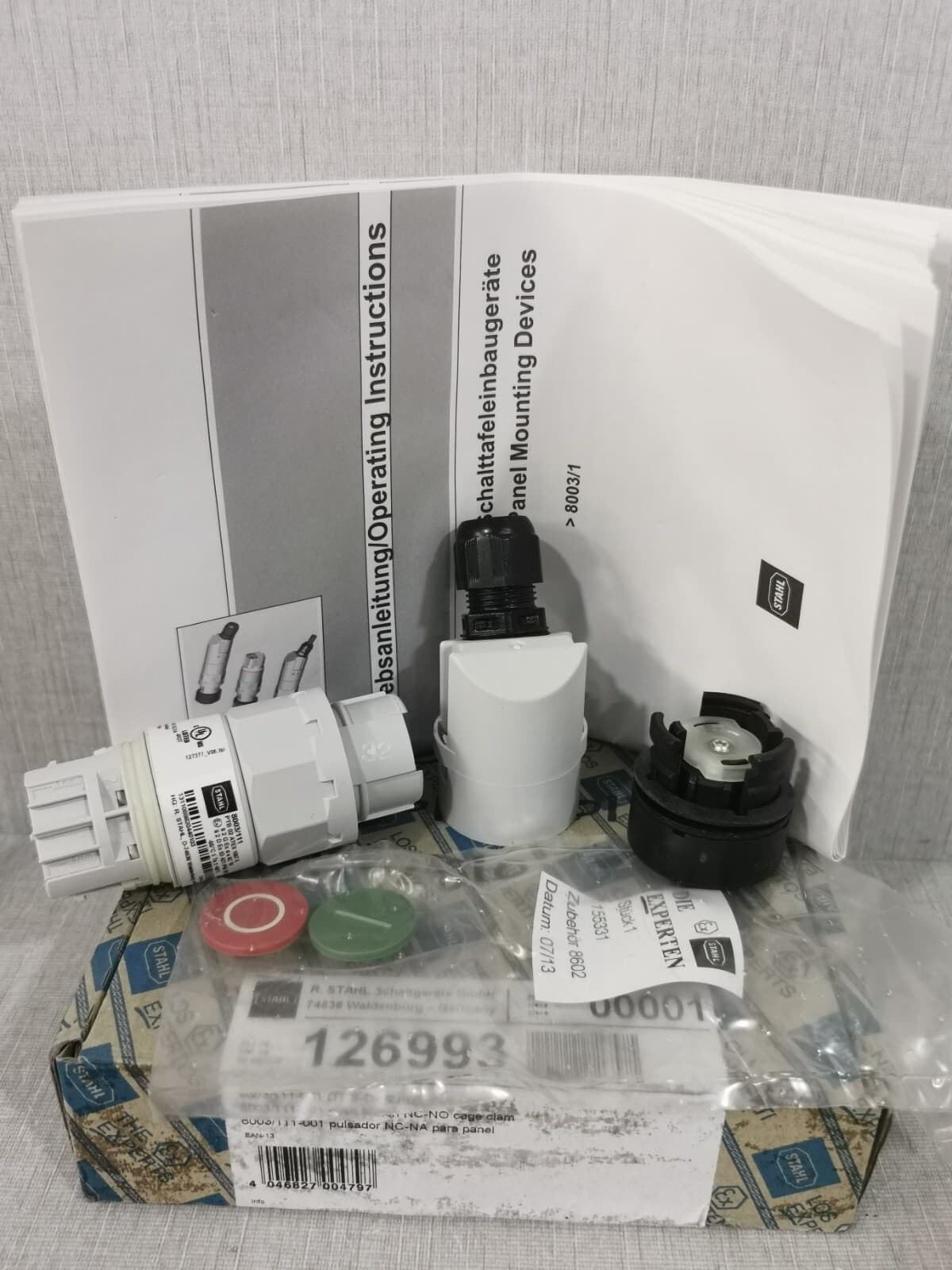 STAHL 8003/111 PTB 02 ATEX 1057 X PUSH BUTTON