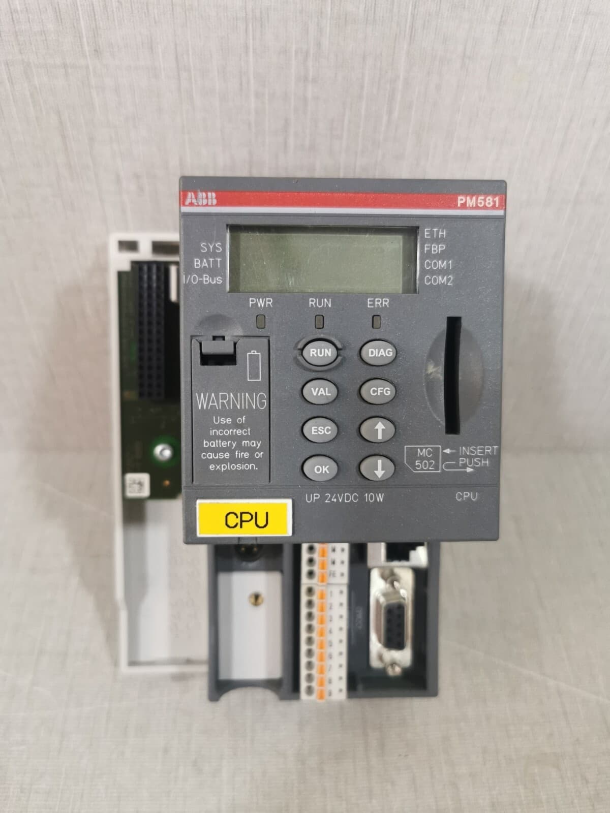 ABB PM581-ETH C1 Central Processsing Unit 1SAP140100R0170