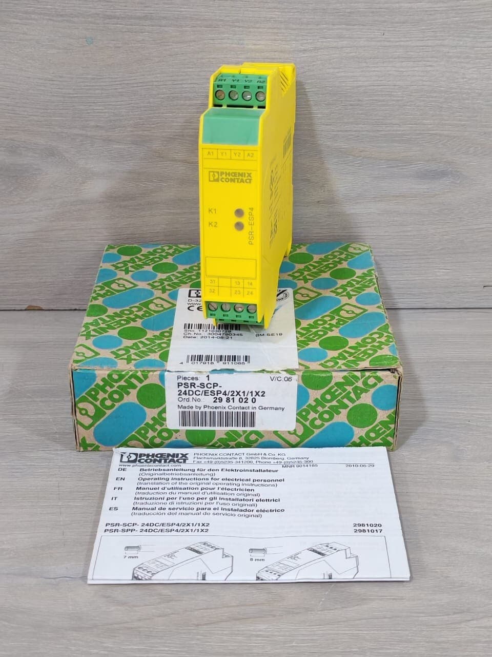 PHOENIX CONTACT PSR-ESP4 SAFETY RELAYS PSR-SCP-24DC/ESP4/2X1/1X2